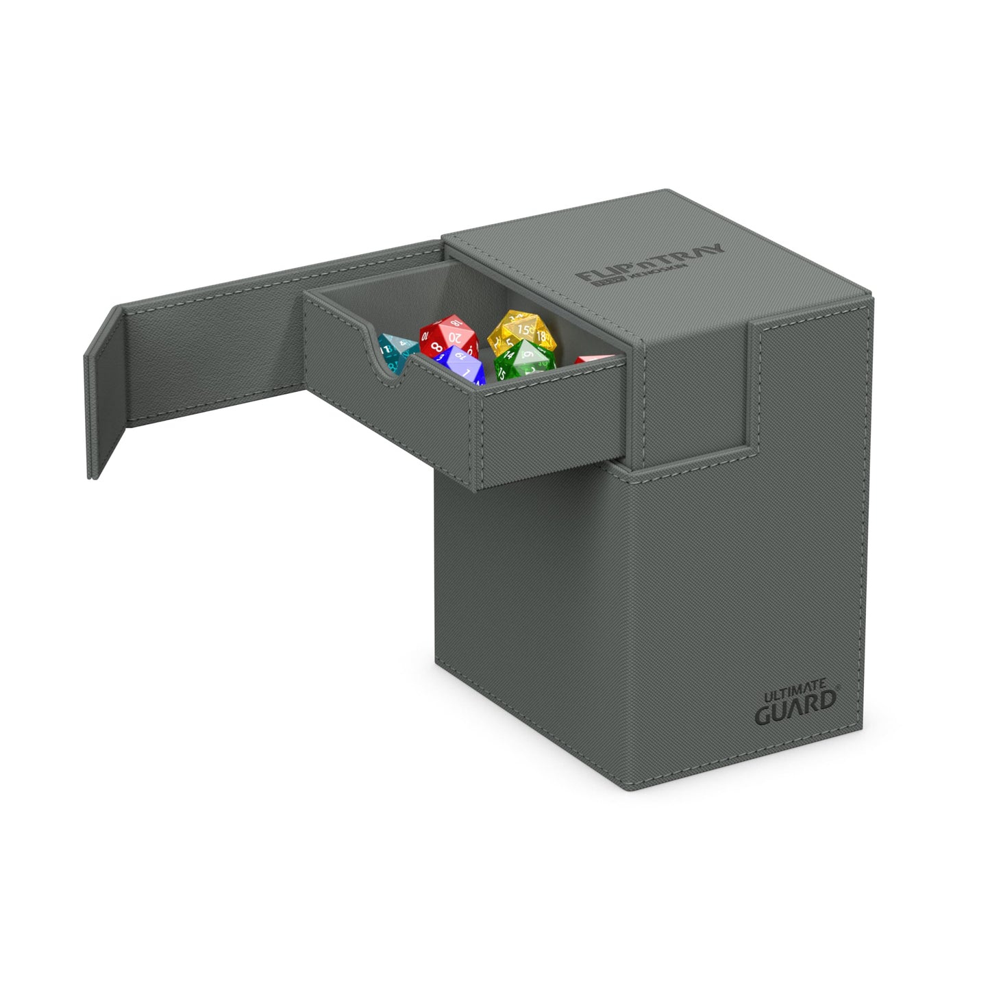 Ultimate Guard Flip'n'Tray 133+ Deck Case with Dice Tray – Independent Trays, Magnetic Closure, Microfiber Lining