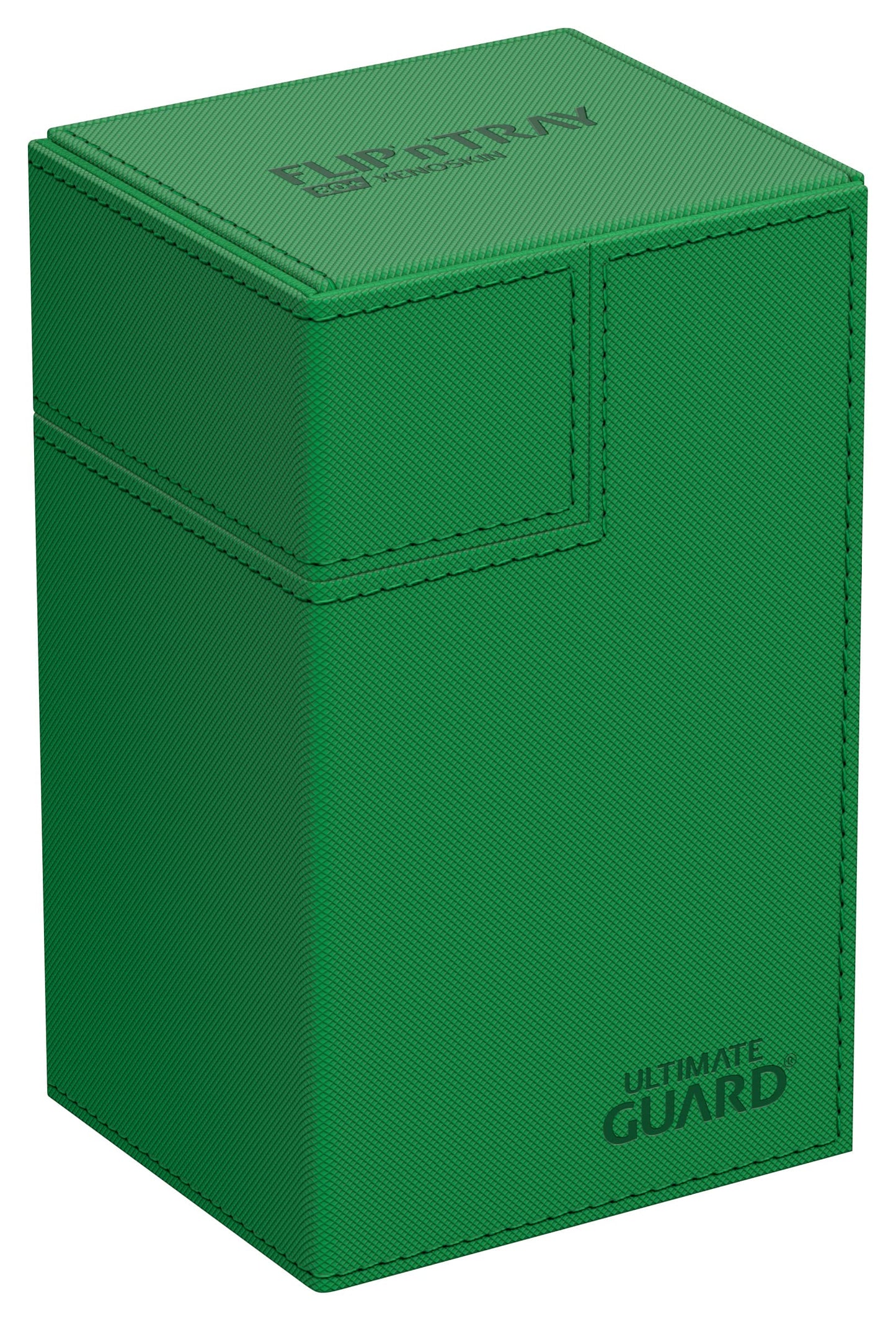 Ultimate Guard Flip'n'Tray 80+ Deck Case – Green, Independent Trays, Magnetic Closure, Microfiber Lining
