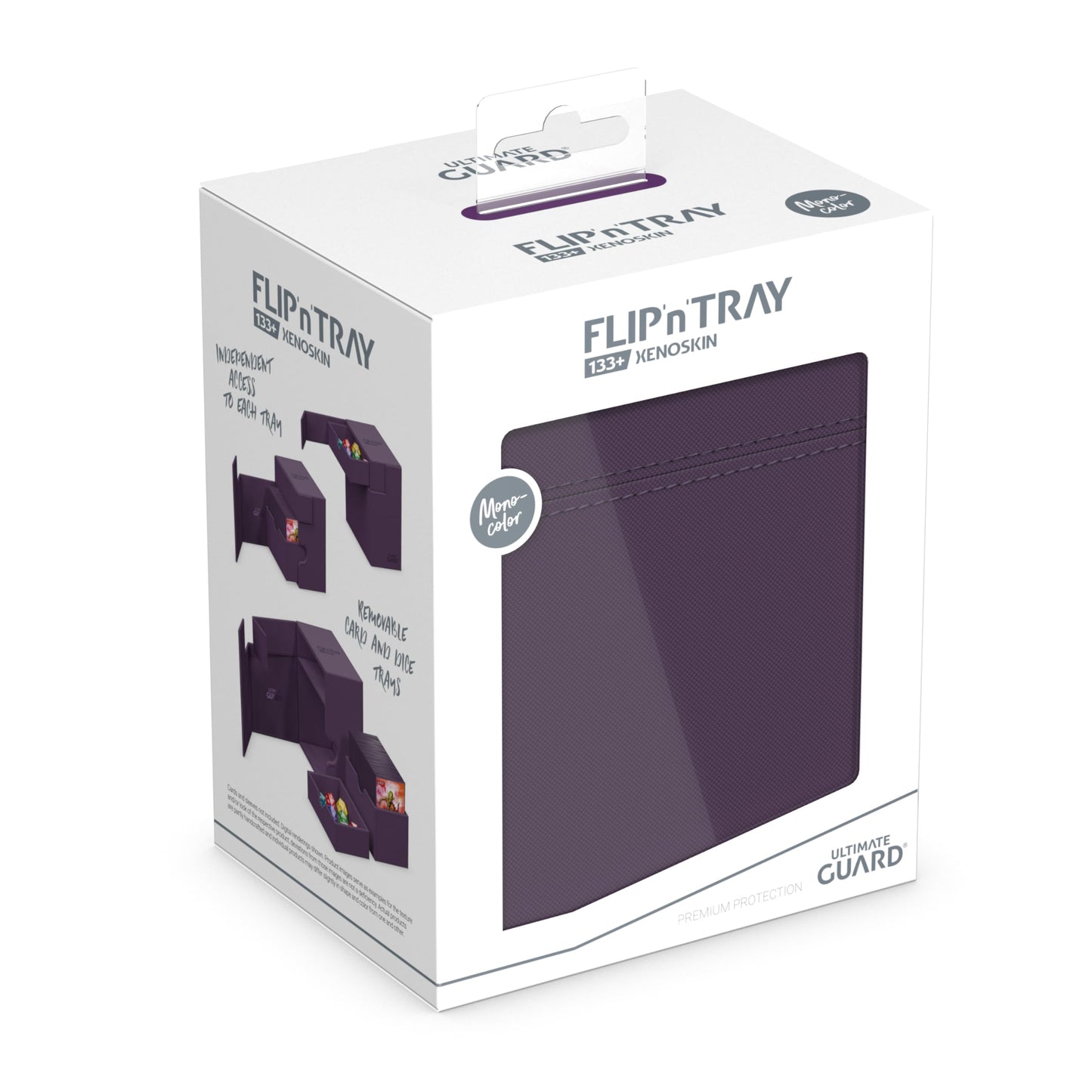 Ultimate Guard Flip'n'Tray 133+ Purple Deck Case with Magnetic Closure & Microfiber Lining