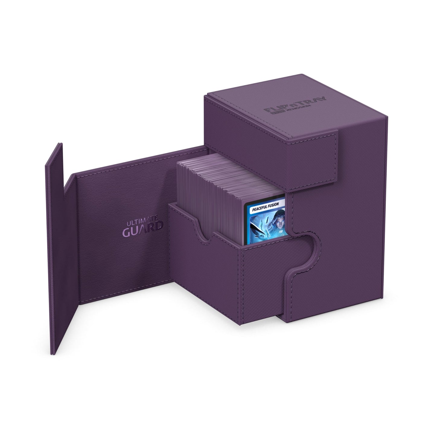Ultimate Guard Flip'n'Tray 133+ Purple Deck Case with Magnetic Closure & Microfiber Lining
