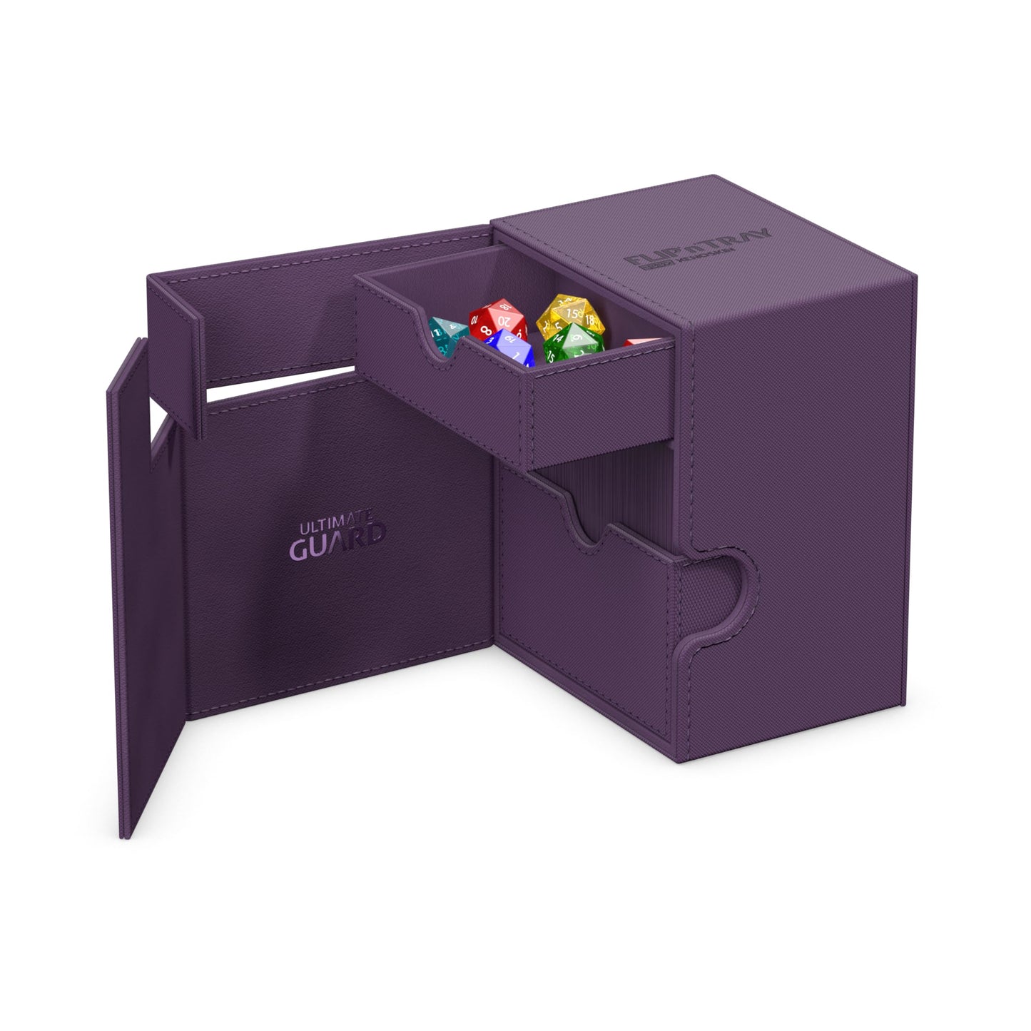 Ultimate Guard Flip'n'Tray 133+ Purple Deck Case with Magnetic Closure & Microfiber Lining
