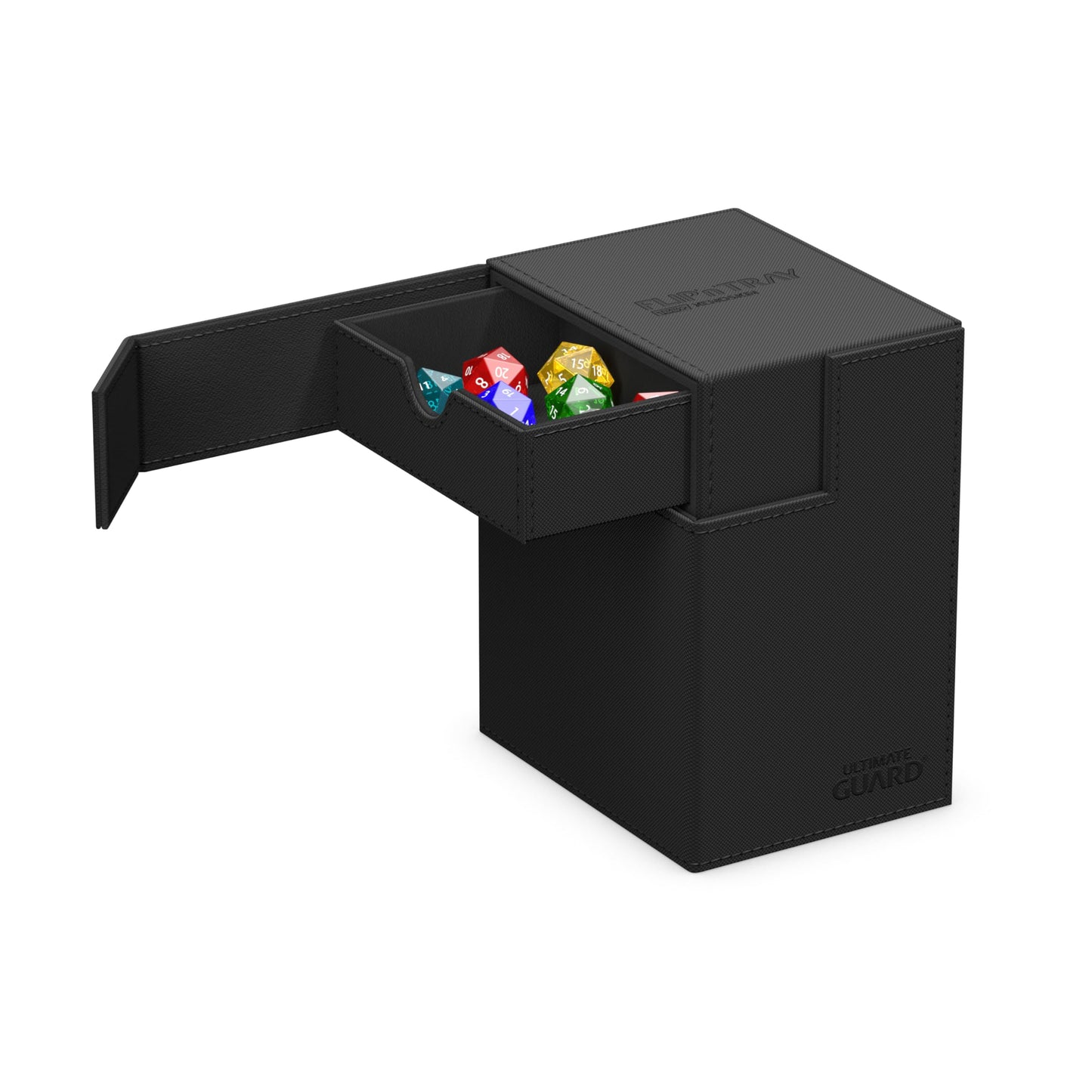 Ultimate Guard Flip'n'Tray 133+ Deck Case with Dice Tray – Black