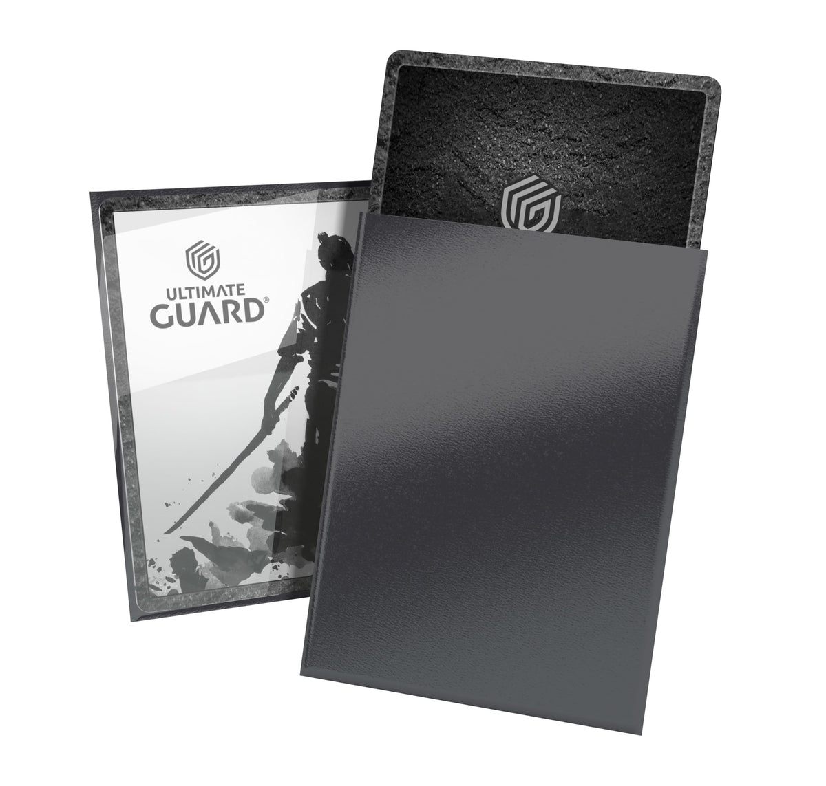 Ultimate Guard Katana Card Sleeves - 100 Standard Size 66 x 91mm, Obsidian Shard Back, PVC-Free, High Clarity