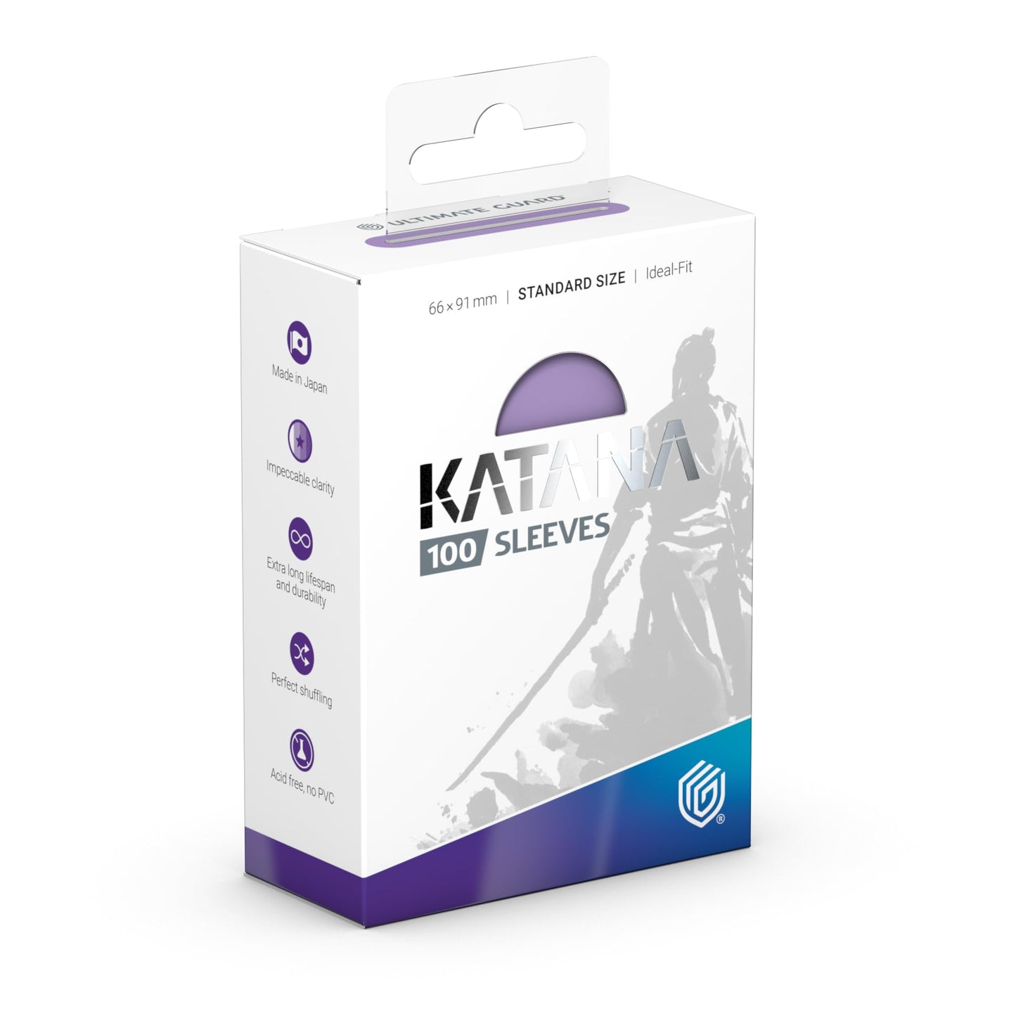 Ultimate Guard Katana Card Sleeves – 66x91mm, Summer Cloud Back, PVC-Free, Acid-Free, High Clarity