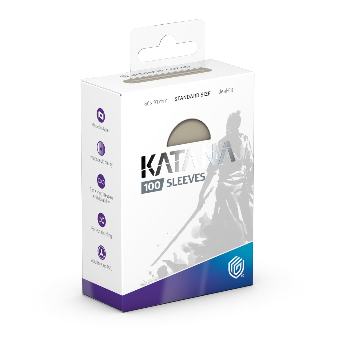 Ultimate Guard Katana Card Sleeves – 100 Standard Size 66x91mm, Autumn Moon Back, PVC-Free & Acid-Free, Tournament Quality