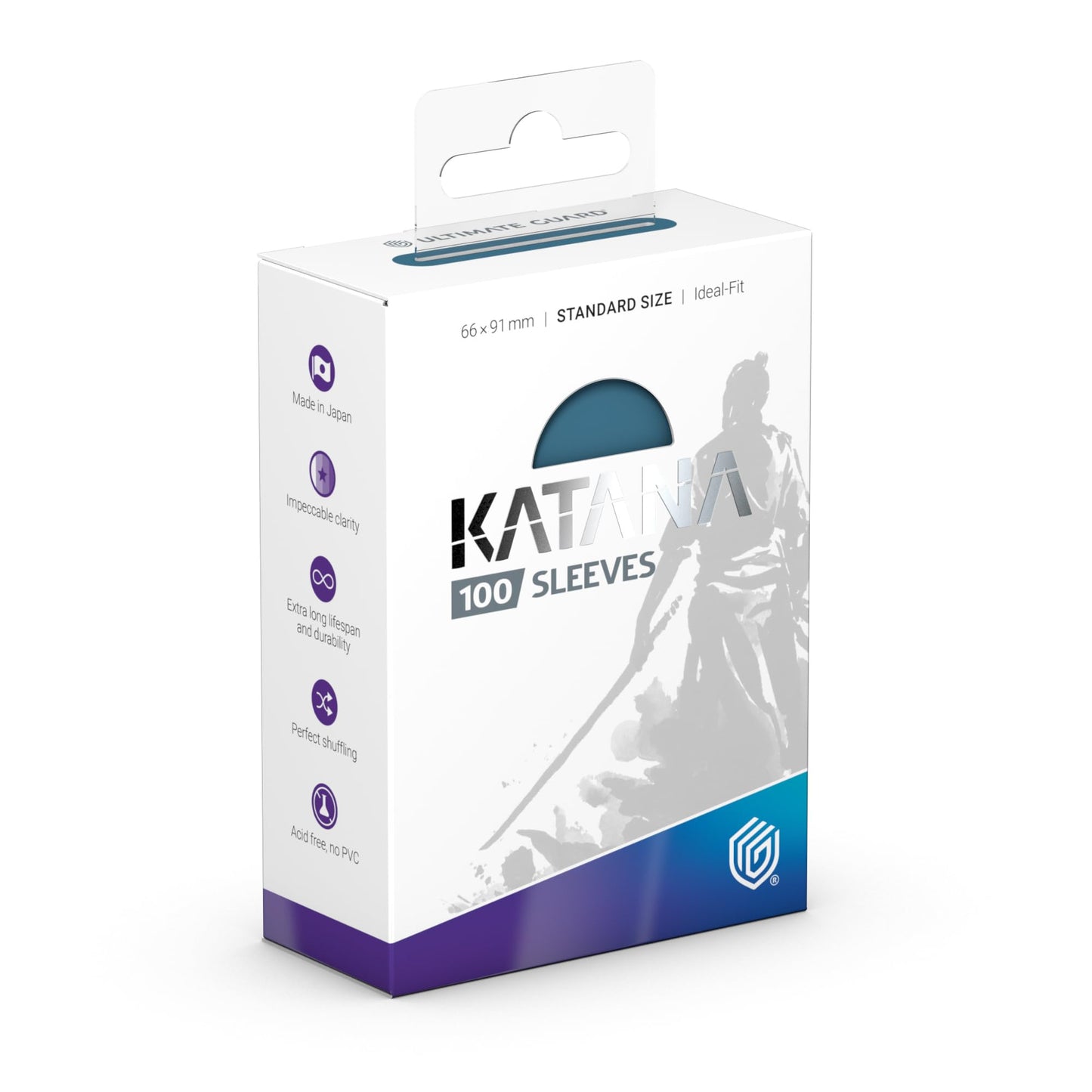 Ultimate Guard Katana Card Sleeves – 100 Standard Size (66 x 91mm) Mountain Haze Back, No PVC, Acid-Free, High Clarity