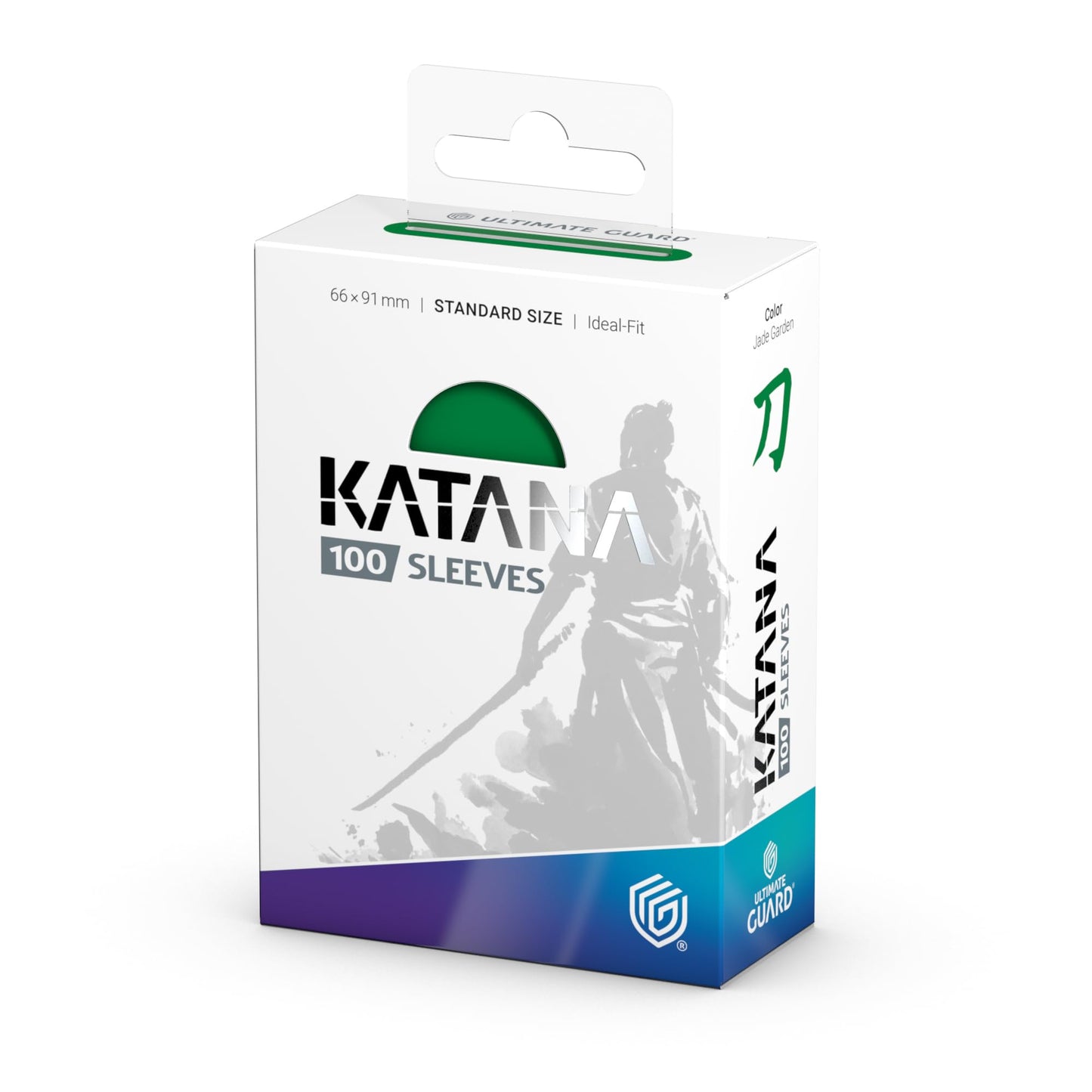 Ultimate Guard Katana Card Sleeves – 66x91mm, Jade Garden Back, PVC-Free & Acid-Free, Tournament Grade