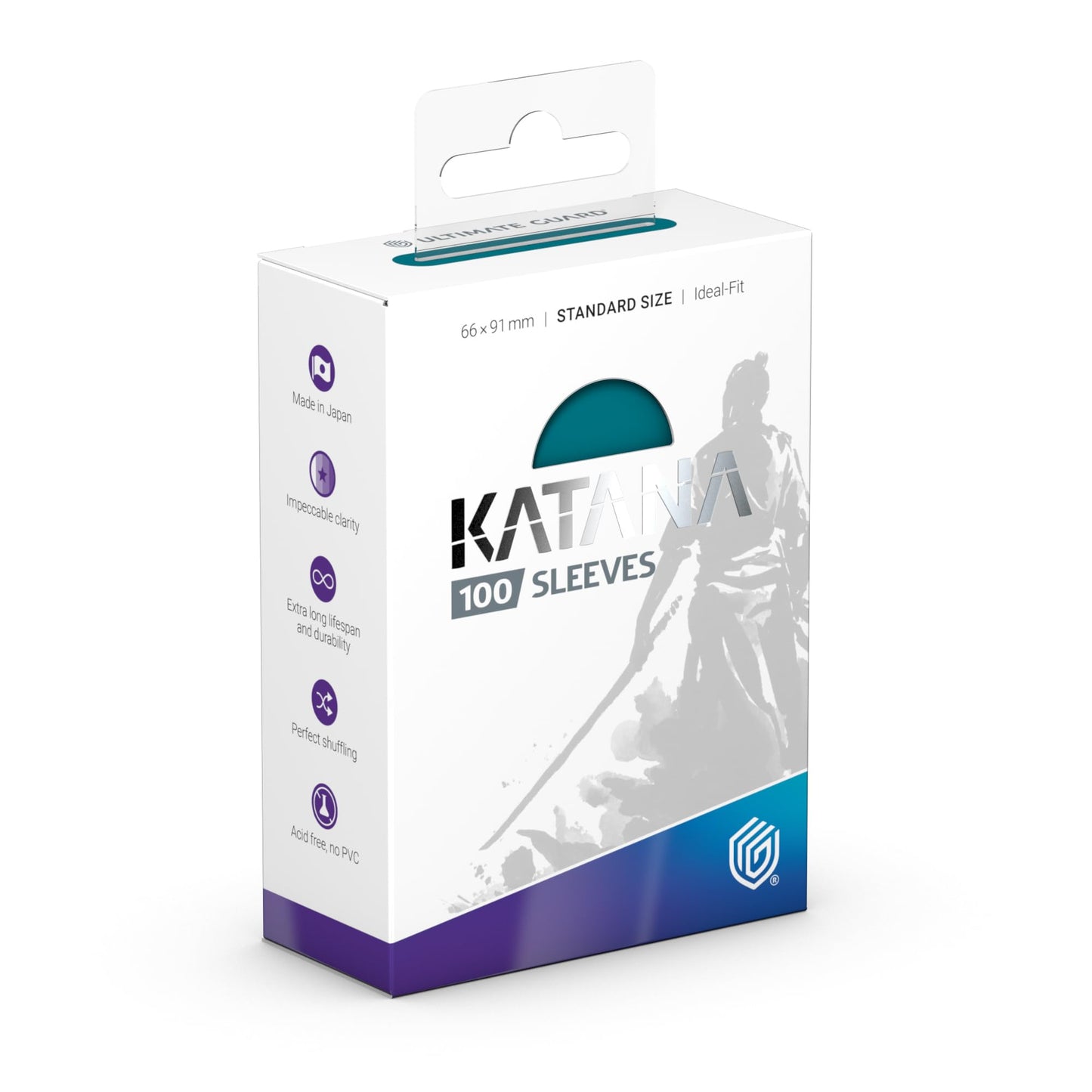 Ultimate Guard Katana Card Sleeves – 100 Standard Size 66 x 91mm, Great Wave Back | Tournament Quality, No PVC, Acid-Free
