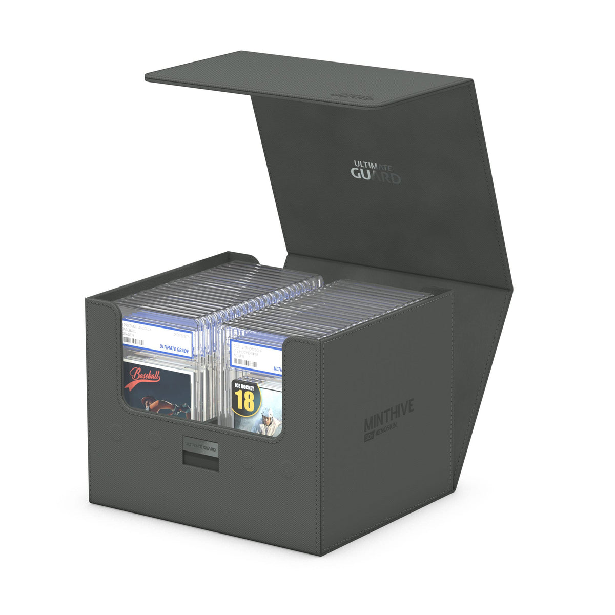 Ultimate Guard Minthive 30+ Deck Case – Secure Storage for 30 Magnetic Card Cases, Grey