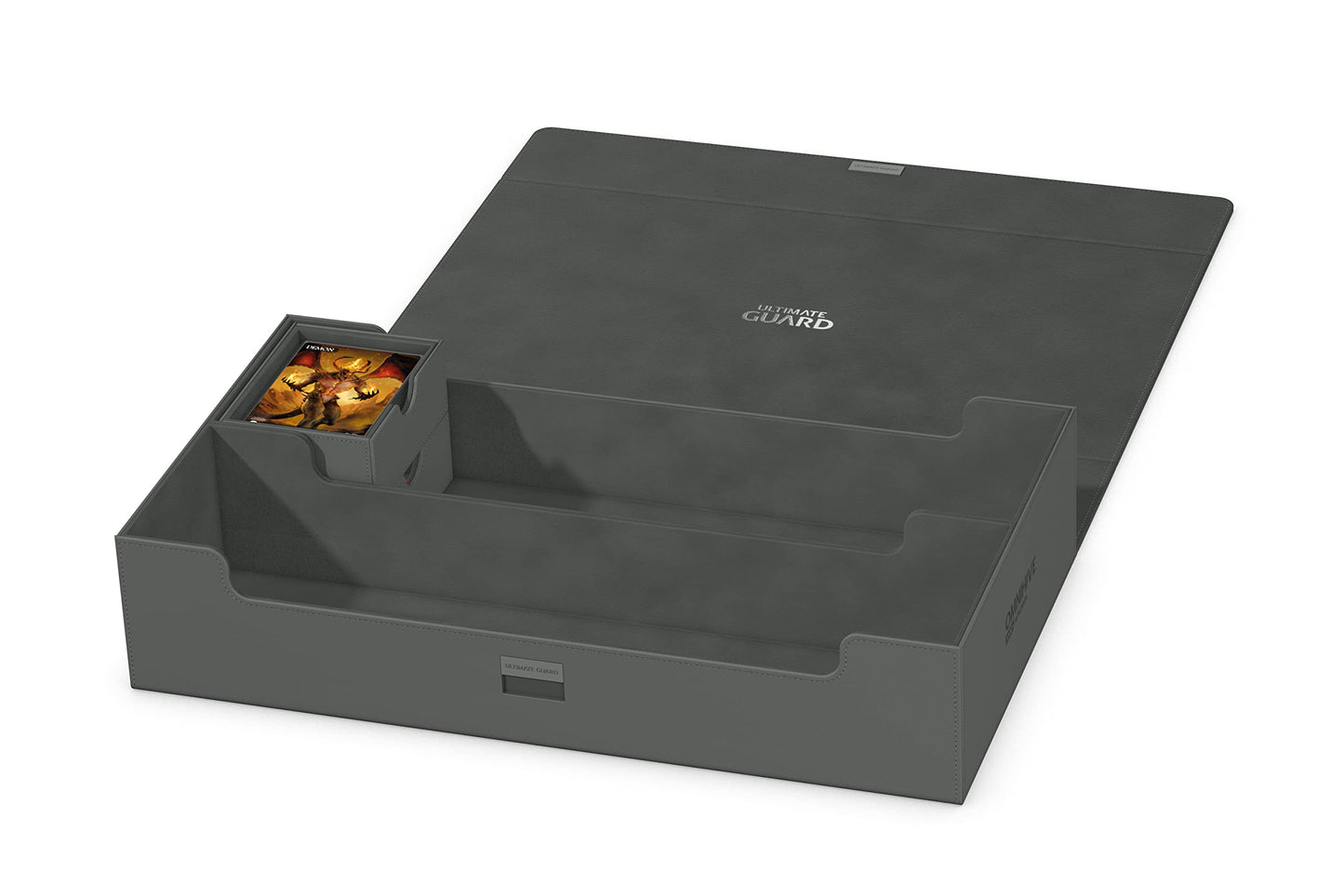 Ultimate Guard Omnihive 1000+ Deck Case – 2 Removable Trays, Magnetic Closure, Grey
