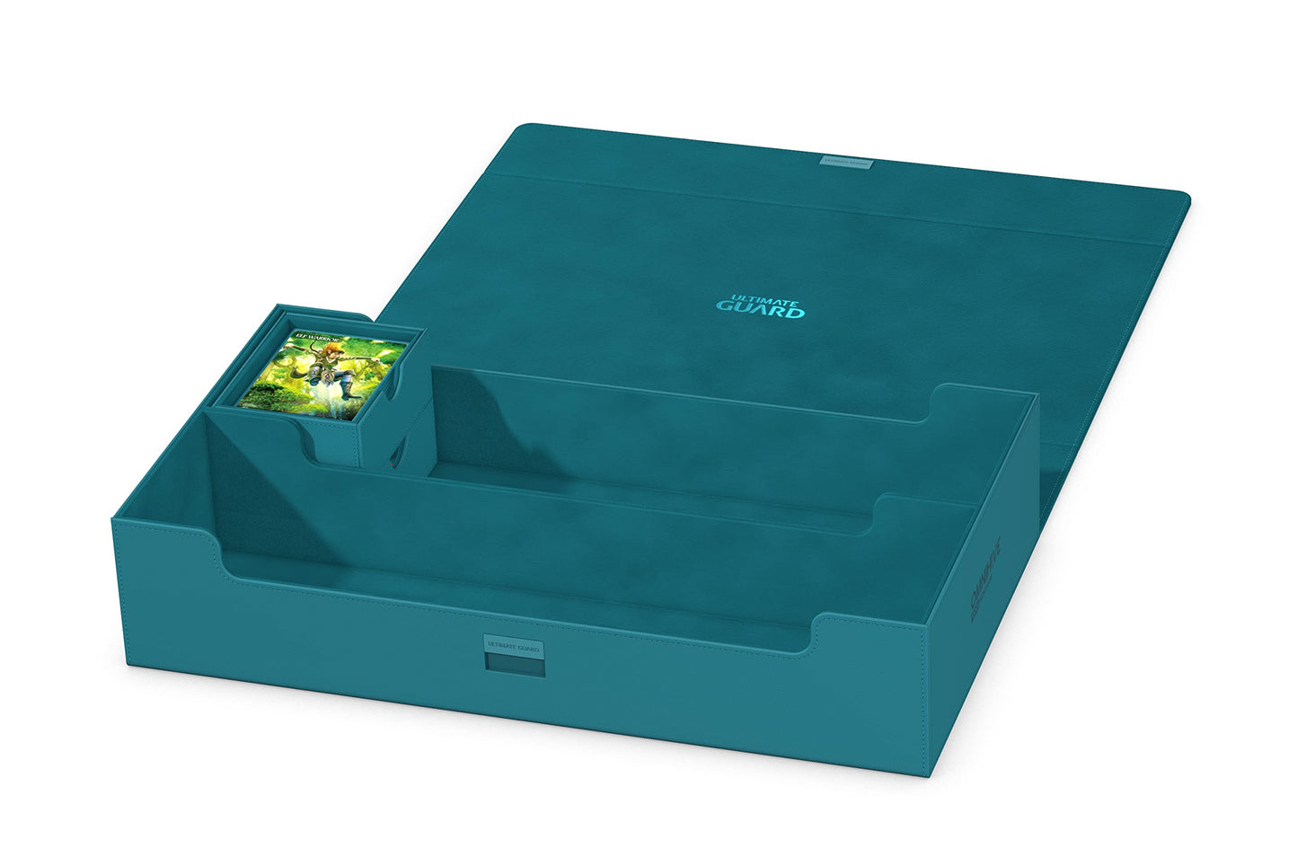 Ultimate Guard Omnihive 1000+ Deck Case – 1000 Double-Sleeved Cards, 2 Removable Trays, Petrol
