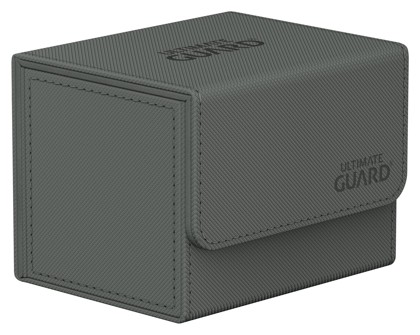 Ultimate Guard Sidewinder 100+ Deck Box – 100 Double-Sleeved Cards, Grey, Magnetic Closure