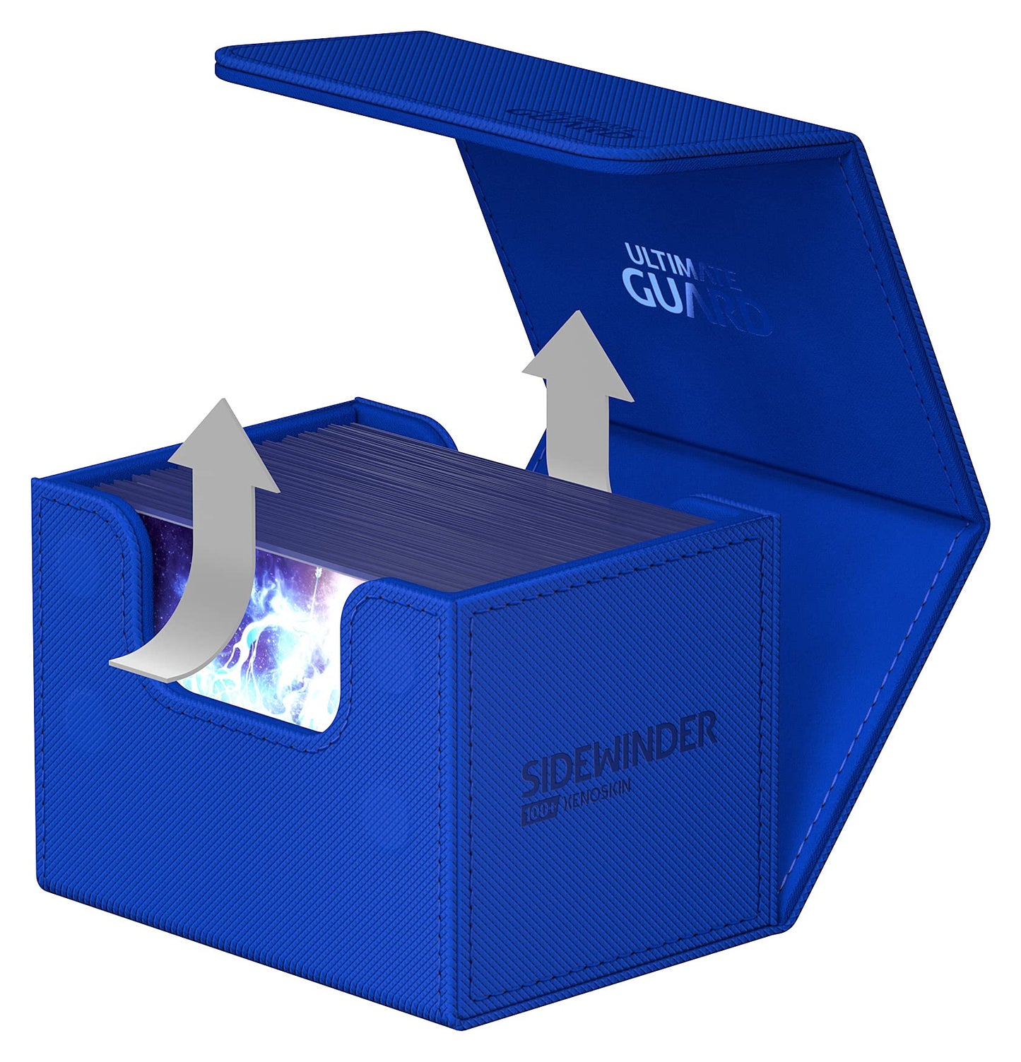 Ultimate Guard Sidewinder 100+ Deck Box – Blue, Magnetic Closure