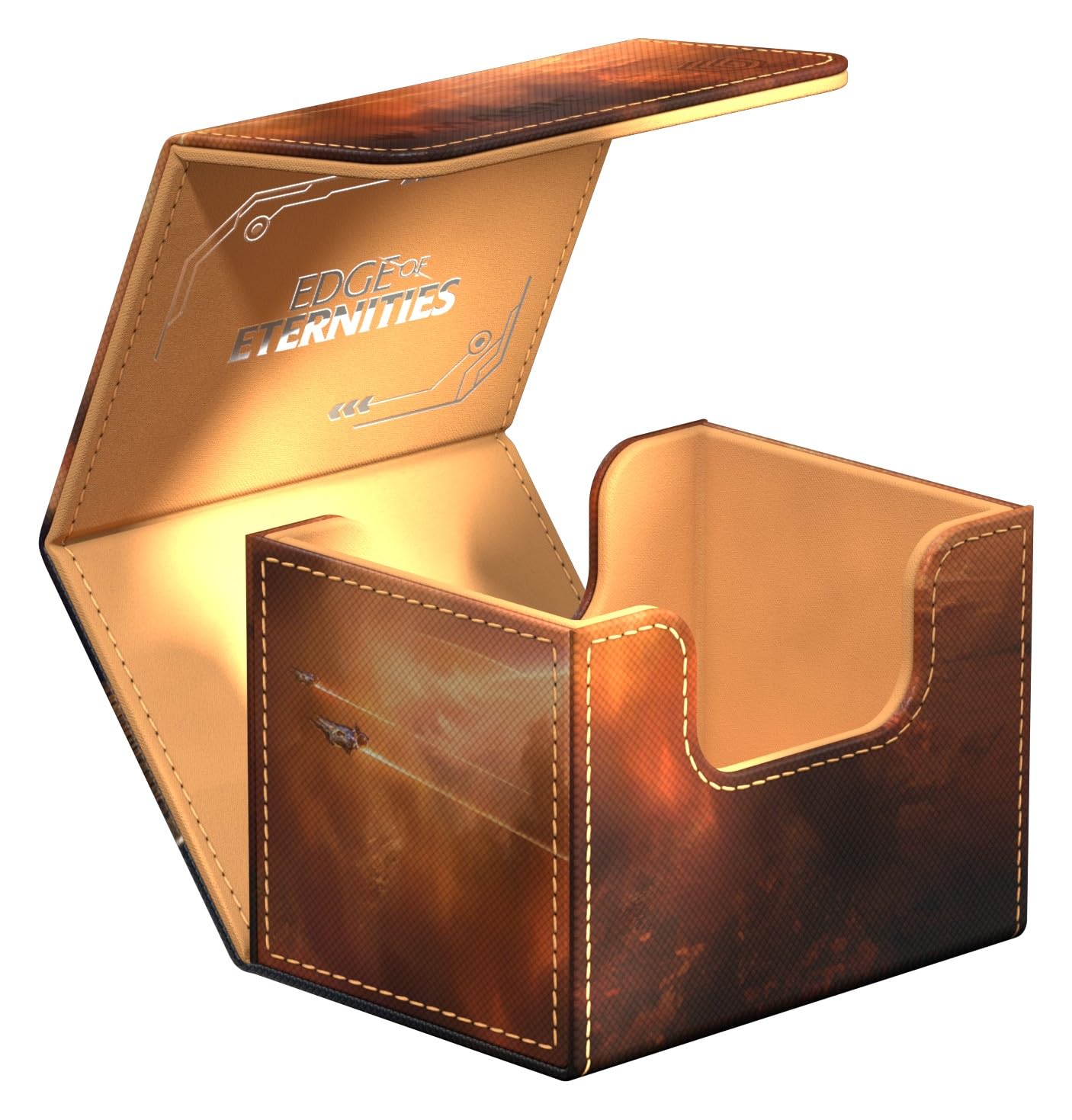 Ultimate Guard Sidewinder 100+ Xenoskin MTG Deck Case – Edge of Eternities (Adagia, Windswept Bastion)