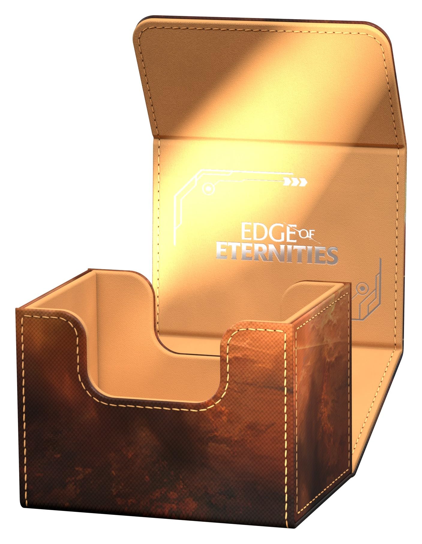 Ultimate Guard Sidewinder 100+ Xenoskin MTG Deck Case – Edge of Eternities (Adagia, Windswept Bastion)