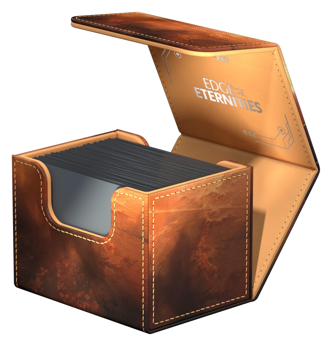 Ultimate Guard Sidewinder 100+ Xenoskin MTG Deck Case – Edge of Eternities (Adagia, Windswept Bastion)