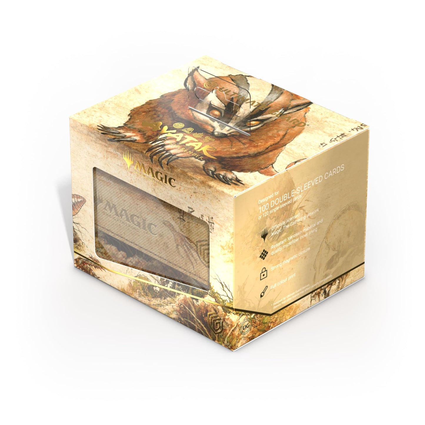 Ultimate Guard Sidewinder 100+ Xenoskin Deck Case – Avatar: The Last Airbender Badgermole Cub