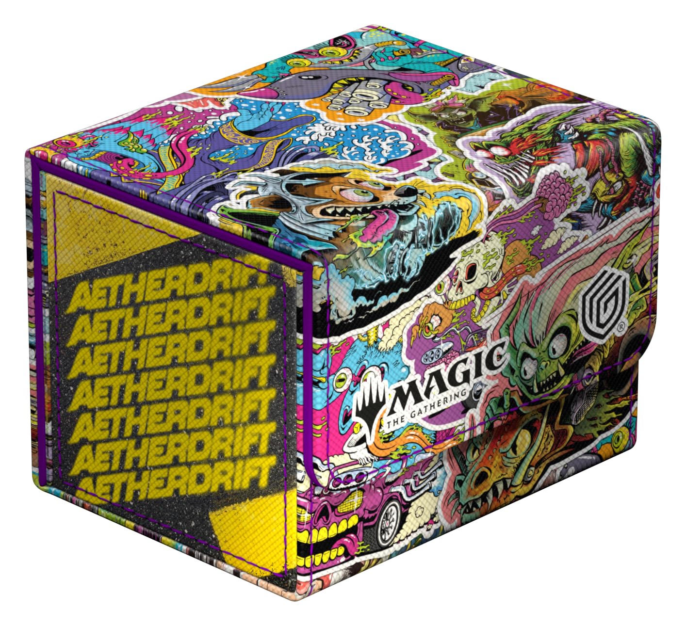 Ultimate Guard Sidewinder 100+ Case for MTG - Aetherdrift Revved-Up Racers | Official Art
