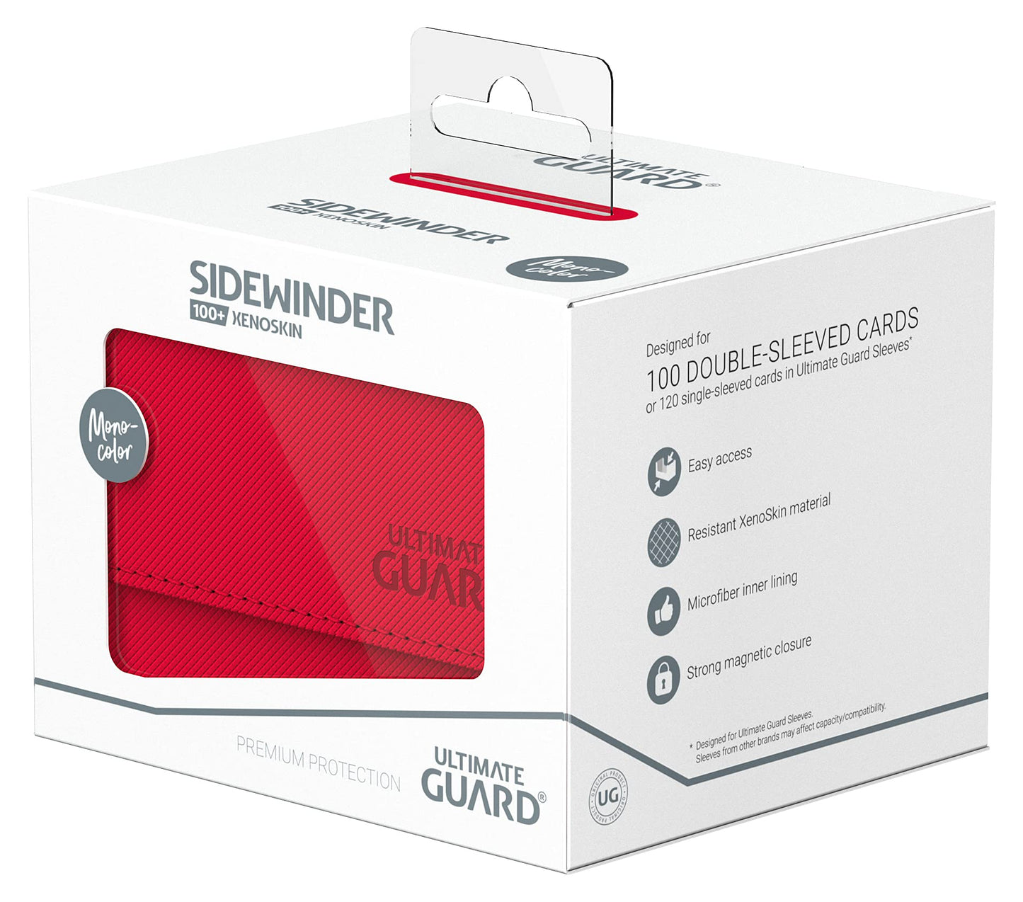 Ultimate Guard Sidewinder 100+ Deck Box for 100 Double-Sleeved Cards | Magnetic Closure