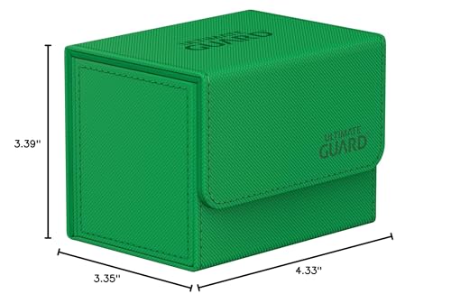 Ultimate Guard Sidewinder 80+ Deck Box – 80 Double-Sleeved Cards, Green
