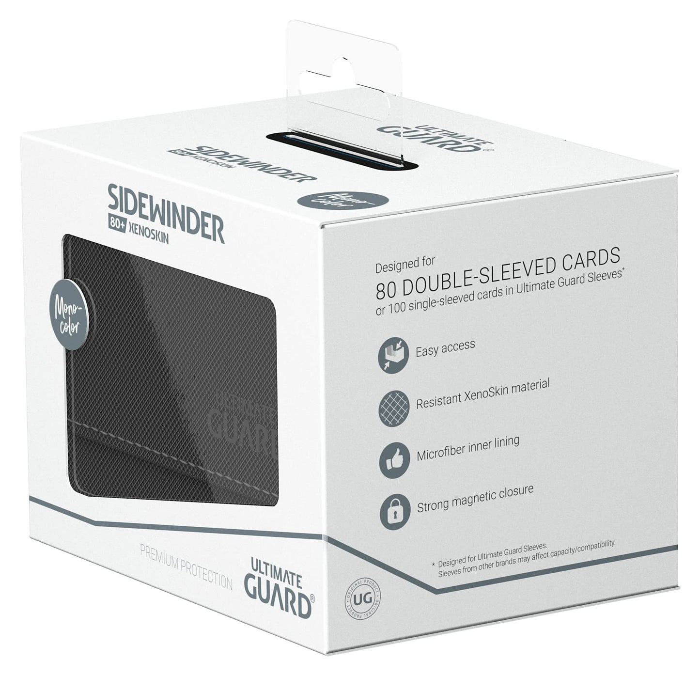 Ultimate Guard Sidewinder 80+ Deck Box – Holds 80 Double-Sleeved Cards | Magnetic Closure