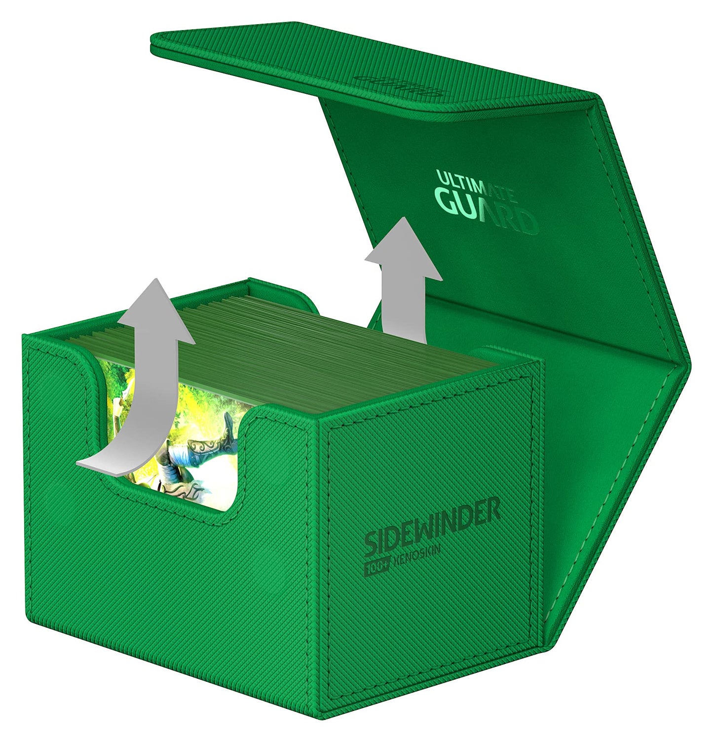 Ultimate Guard Sidewinder 100+ Deck Box — Magnetic Closure, XenoSkin, 100 Double-Sleeved Card Capacity