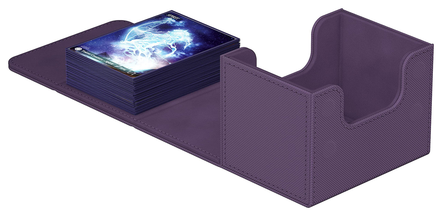 Ultimate Guard Sidewinder 100+ Purple Deck Box – Magnetic Closure & Microfiber Lining