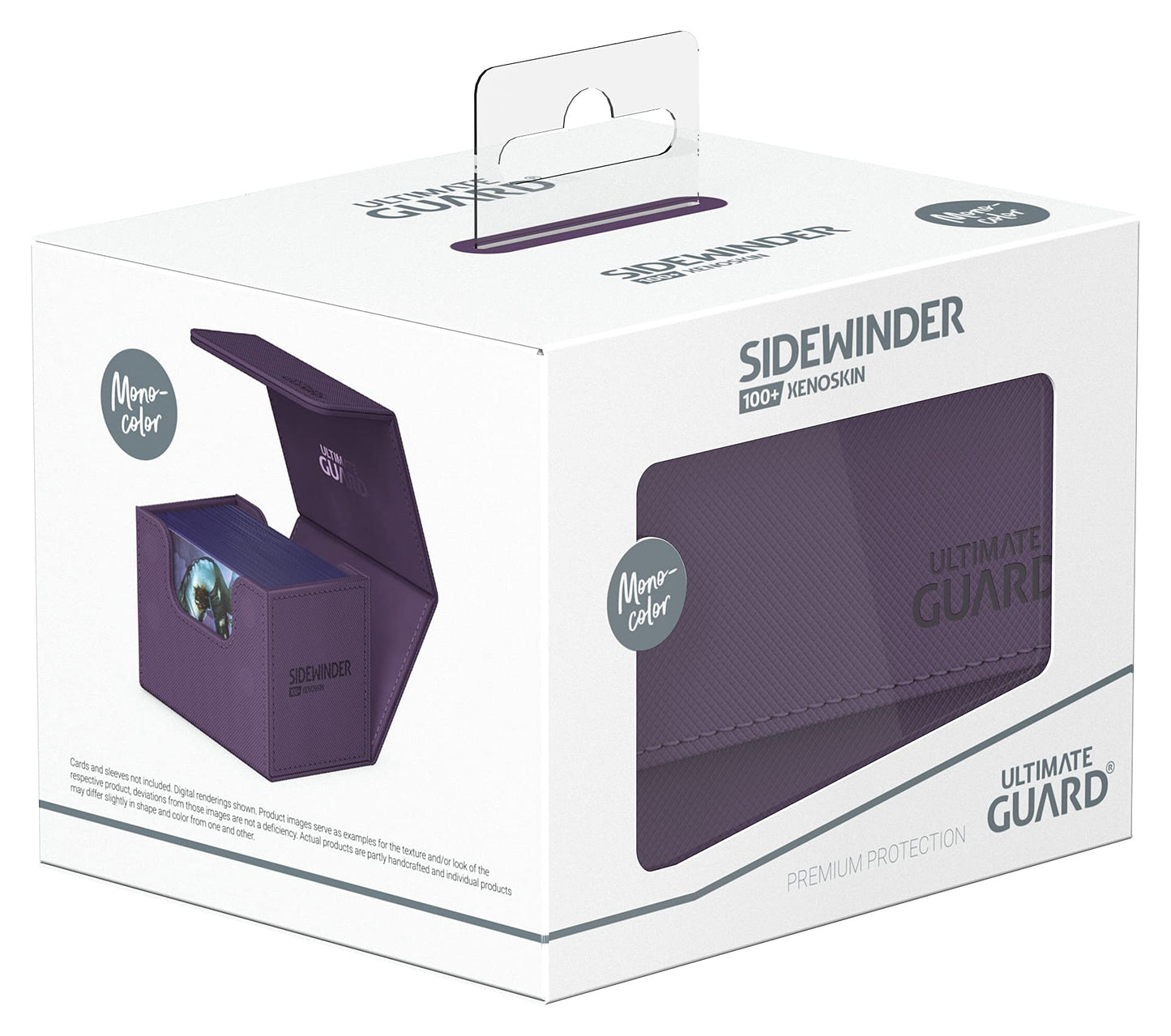 Ultimate Guard Sidewinder 100+ Purple Deck Box – Magnetic Closure & Microfiber Lining