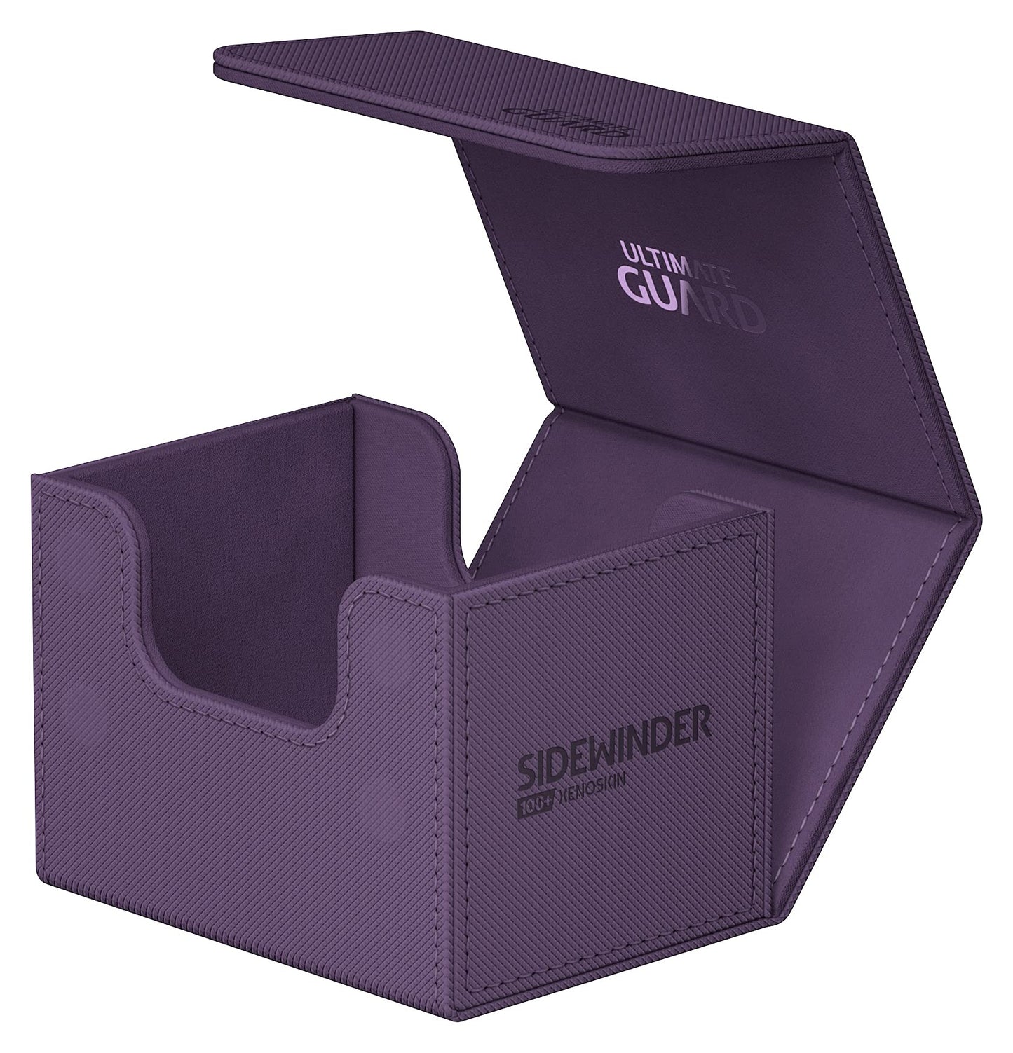 Ultimate Guard Sidewinder 100+ Purple Deck Box – Magnetic Closure & Microfiber Lining