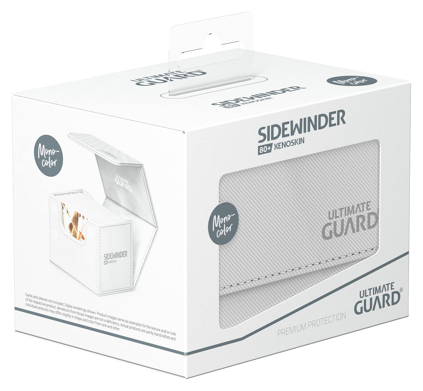Ultimate Guard Sidewinder 80+ Deck Box – Magnetic Closure, White, Secure 80 Double-Sleeved Cards