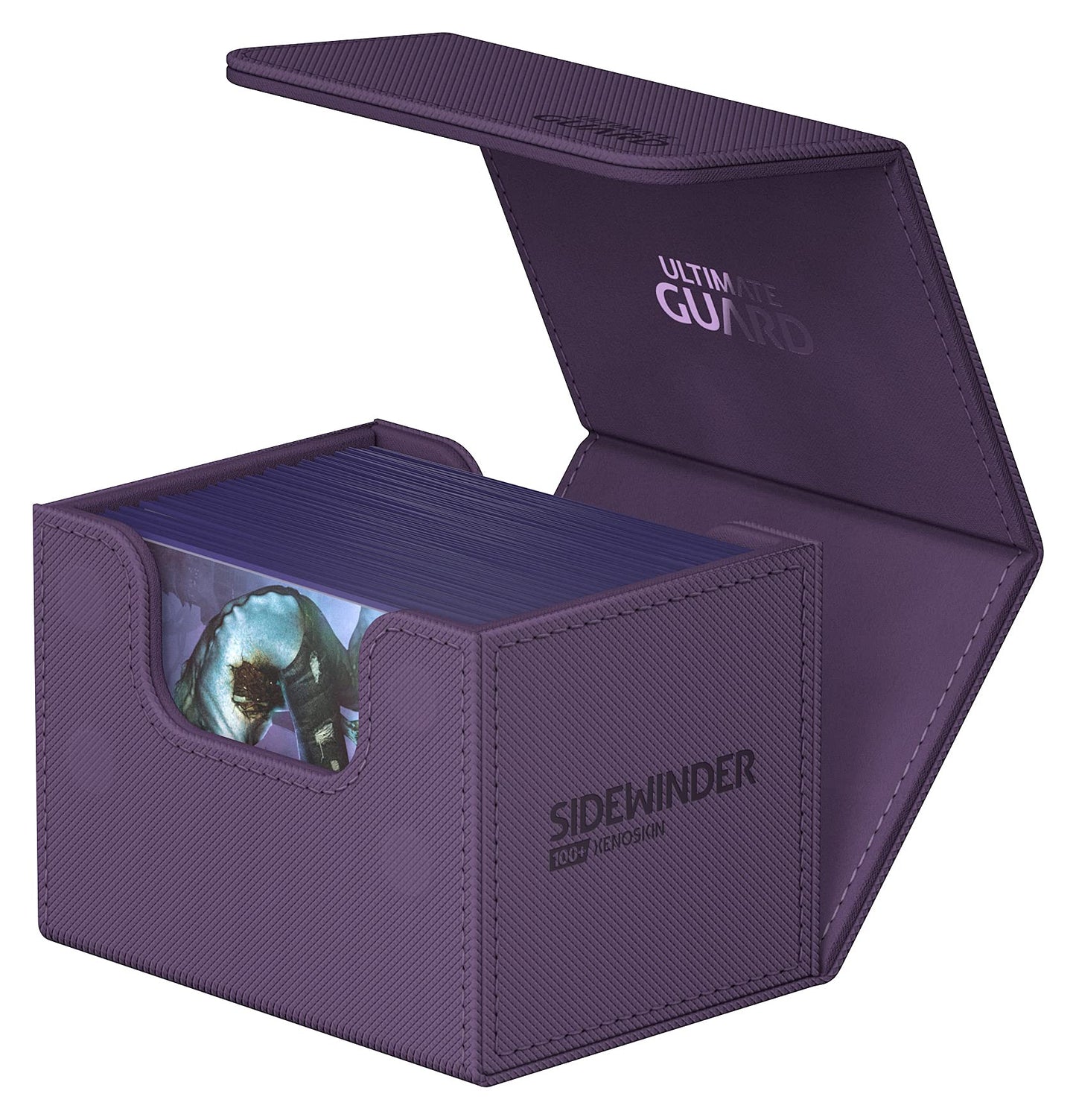 Ultimate Guard Sidewinder 100+ Purple Deck Box – Magnetic Closure & Microfiber Lining