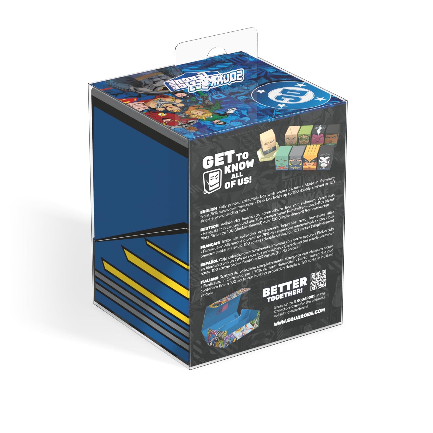 Ultimate Guard Squaroes Boulder 100+ DC Justice League Wave 2 JL011 Darkseid – Collectible Deck Box