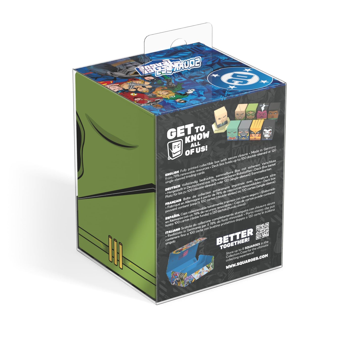 Ultimate Guard Squaroes Boulder 100+ DC Justice League Wave 2 JL015 Green Arrow — Officially Licensed Deck Box