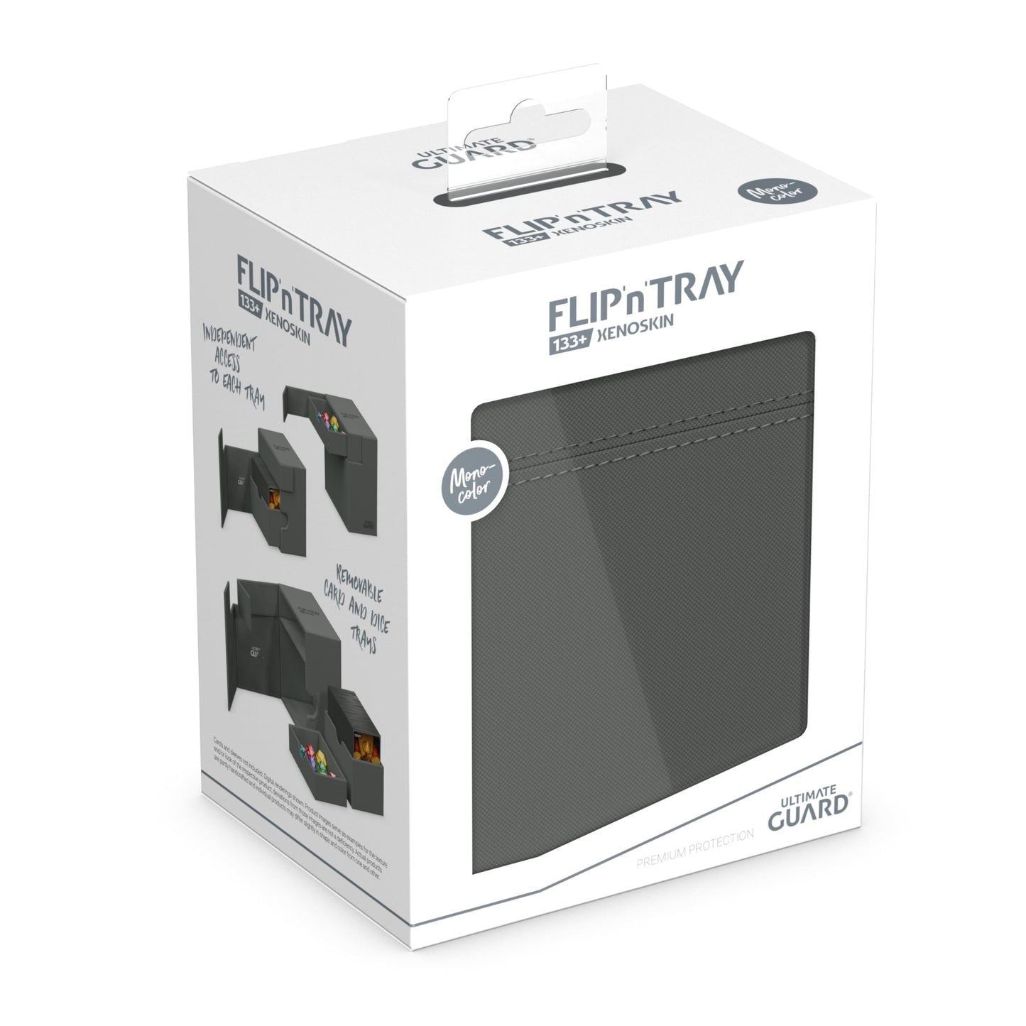Ultimate Guard Flip'n'Tray 133+ Deck Case with Dice Tray – Independent Trays, Magnetic Closure, Microfiber Lining