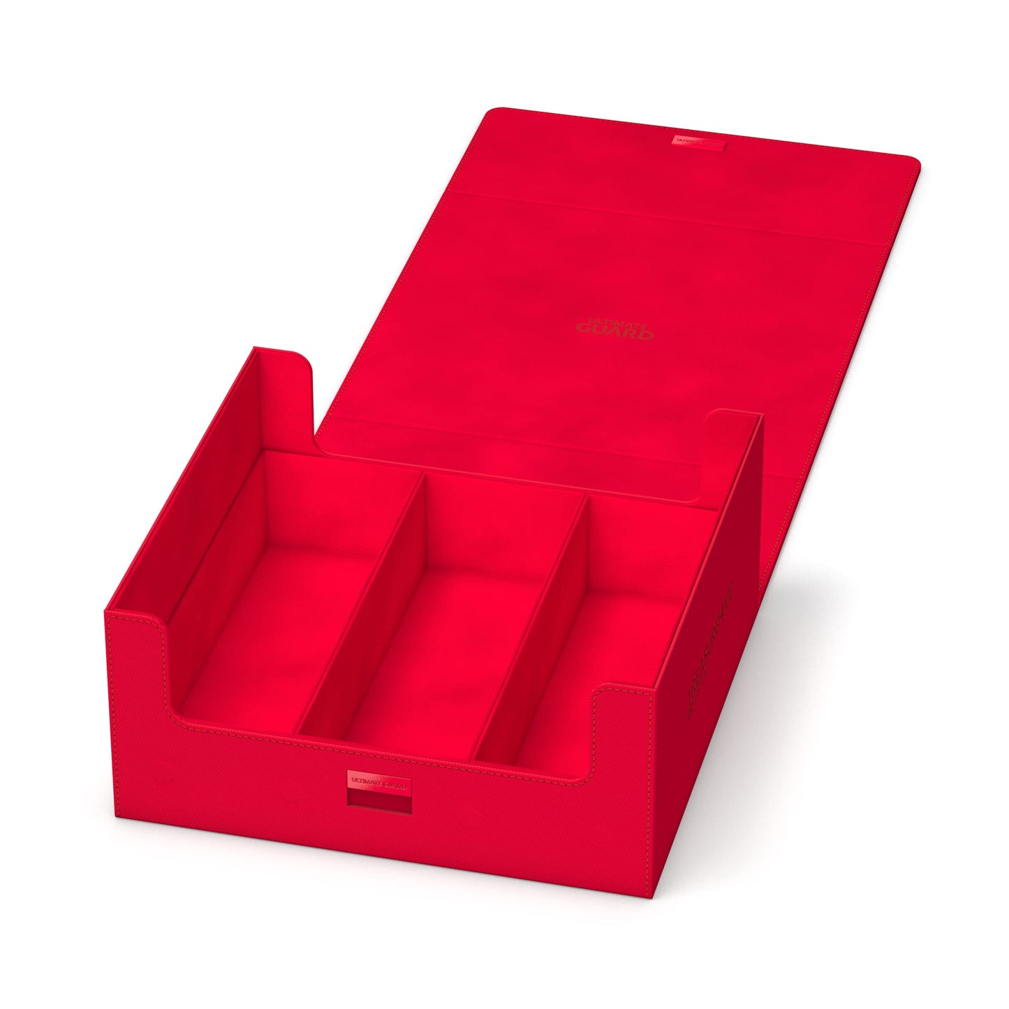 Ultimate Guard Treasurehive 90+ Magnetic Case — Holds 90 Card Cases or 370+ Toploaders (Red)