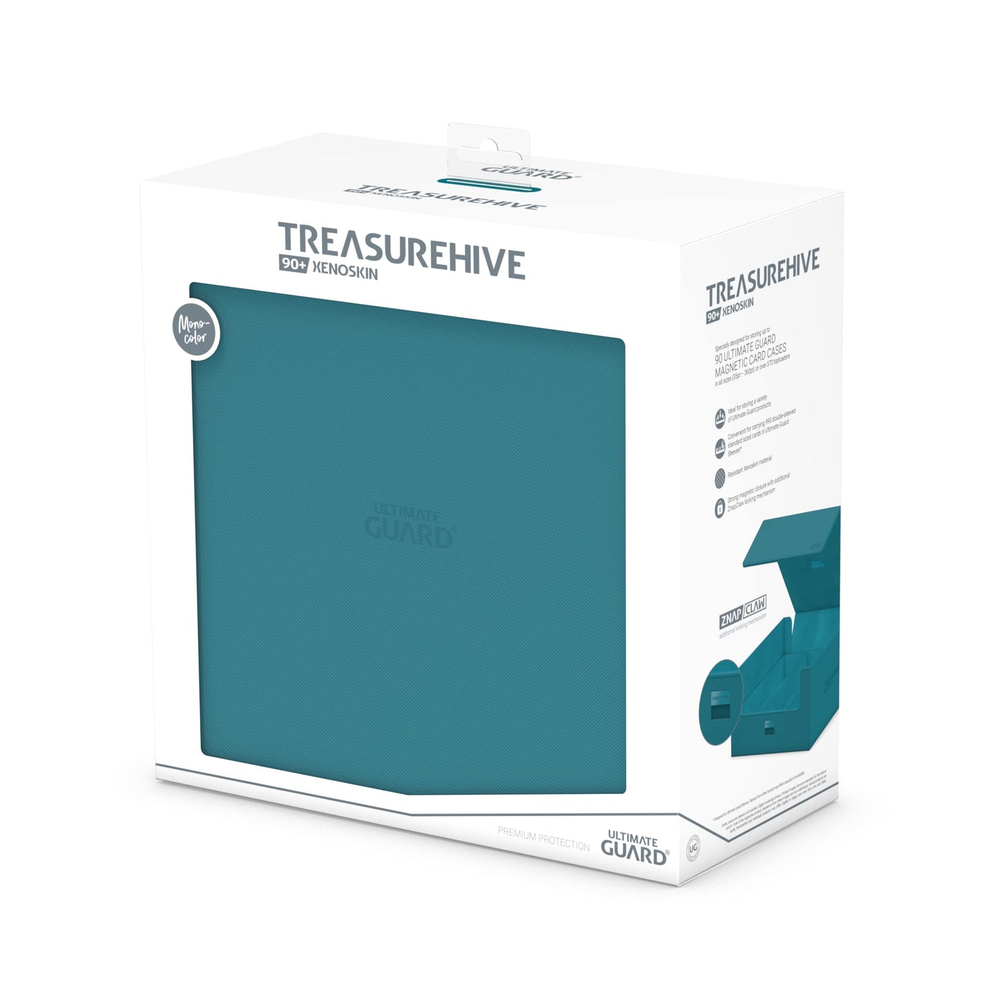 Ultimate Guard Treasurehive 90+ XenoSkin Petrol Blue — 252 x 252 x 125 mm