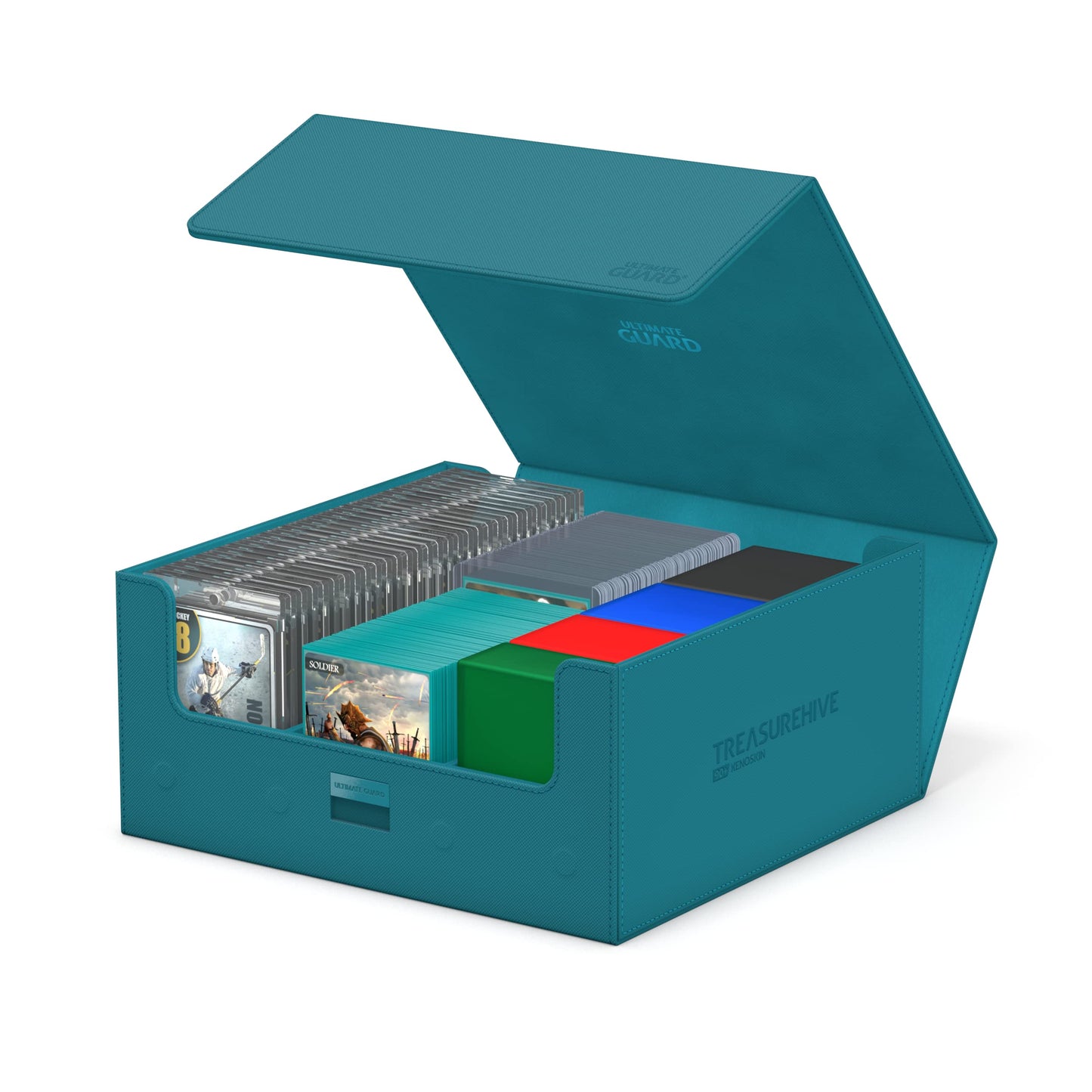 Ultimate Guard Treasurehive 90+ XenoSkin Petrol Blue — 252 x 252 x 125 mm