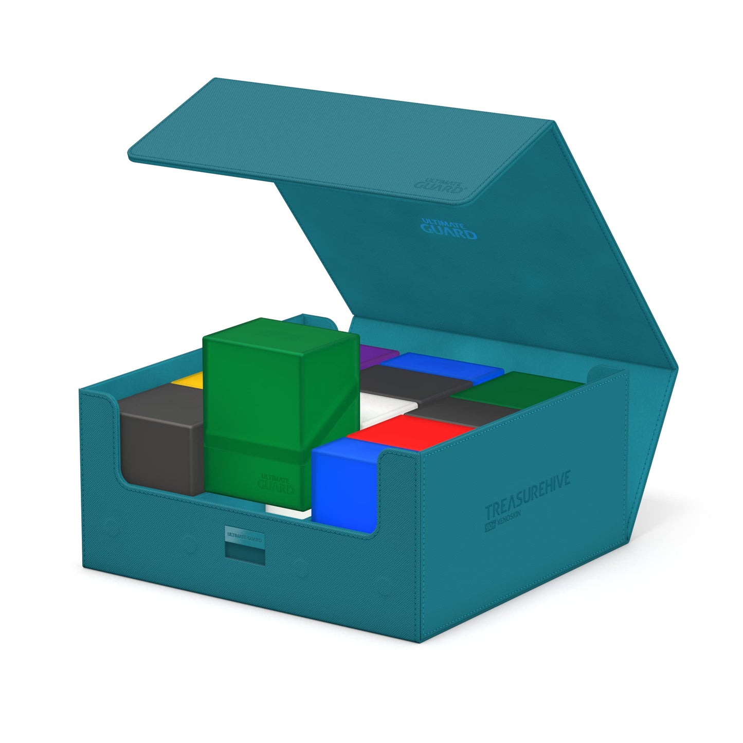 Ultimate Guard Treasurehive 90+ XenoSkin Petrol Blue — 252 x 252 x 125 mm