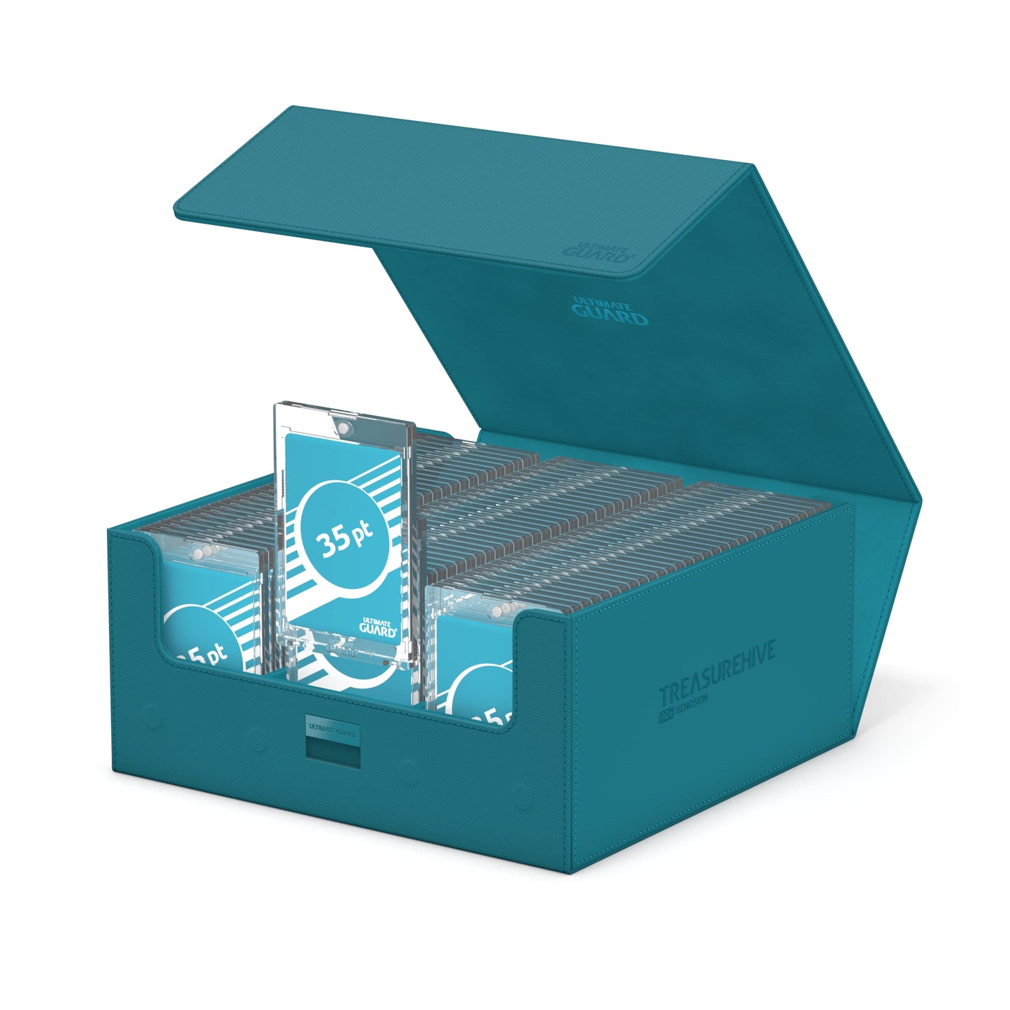 Ultimate Guard Treasurehive 90+ XenoSkin Petrol Blue — 252 x 252 x 125 mm
