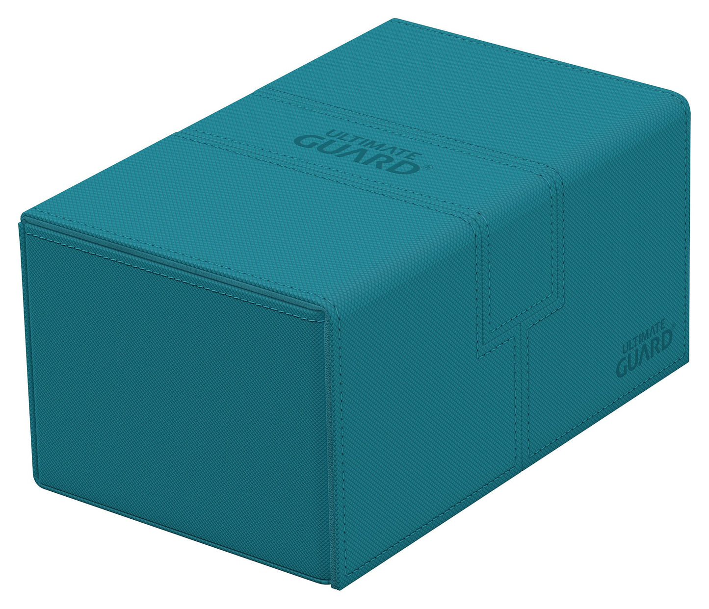 Ultimate Guard Twin Flip'n'Tray 160+ Deck Case – 160 Double-Sleeved Cards + Dice Tray, Petrol