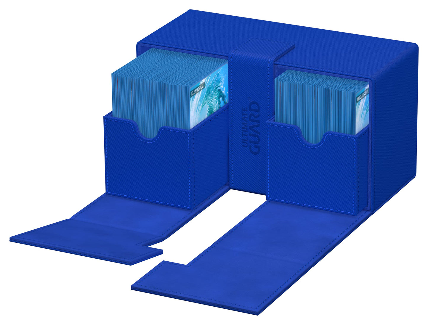Ultimate Guard Twin Flip'n'Tray 200+ Deck Case with Dice Tray - Blue