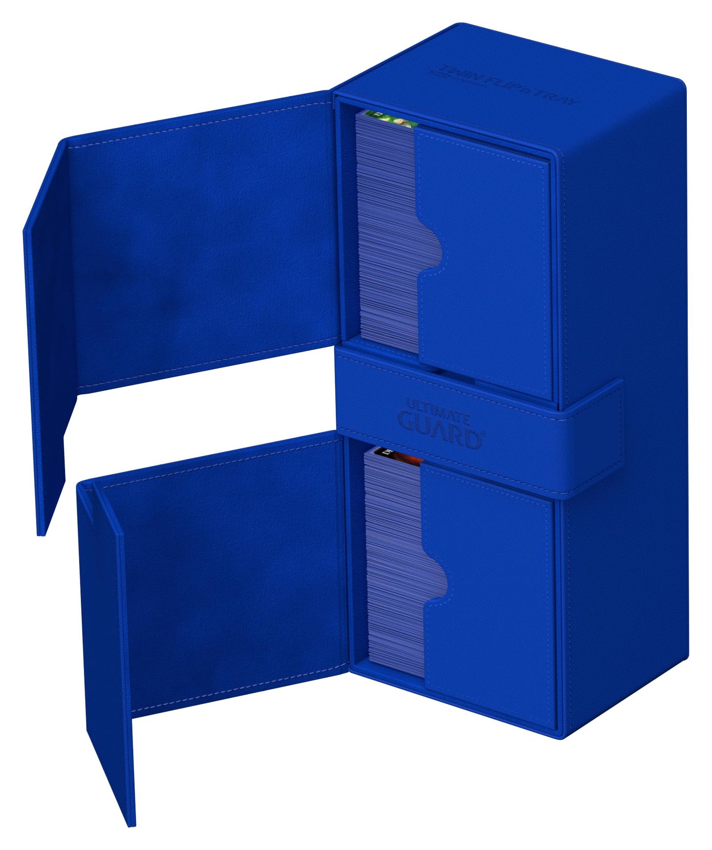 Ultimate Guard Twin Flip-n-Tray 266+ Deck Case – Magnetic Closure & Microfiber Lining (Blue)