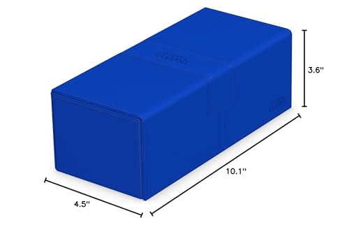 Ultimate Guard Twin Flip-n-Tray 266+ Deck Case – Magnetic Closure & Microfiber Lining (Blue)