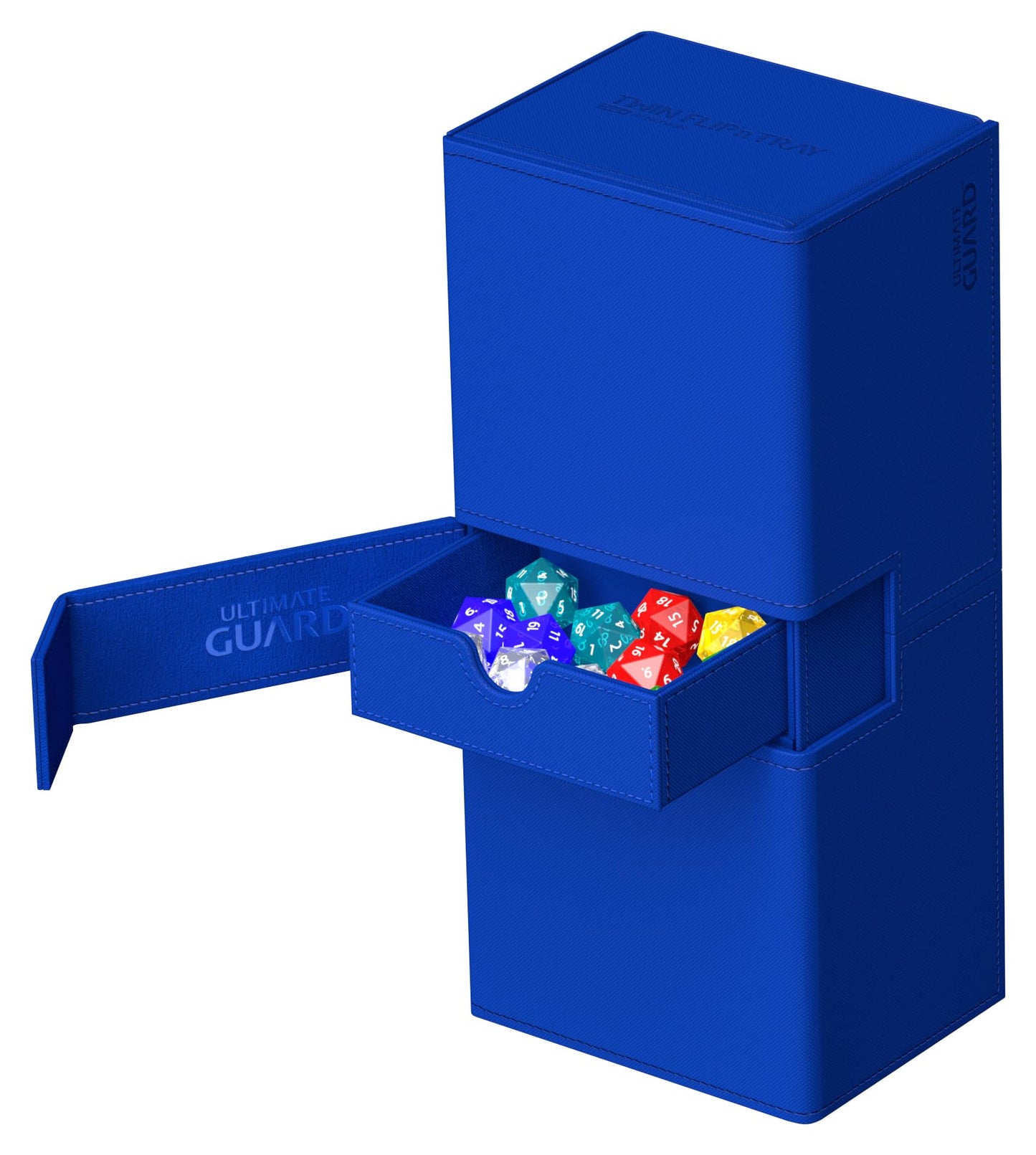 Ultimate Guard Twin Flip-n-Tray 266+ Deck Case – Magnetic Closure & Microfiber Lining (Blue)