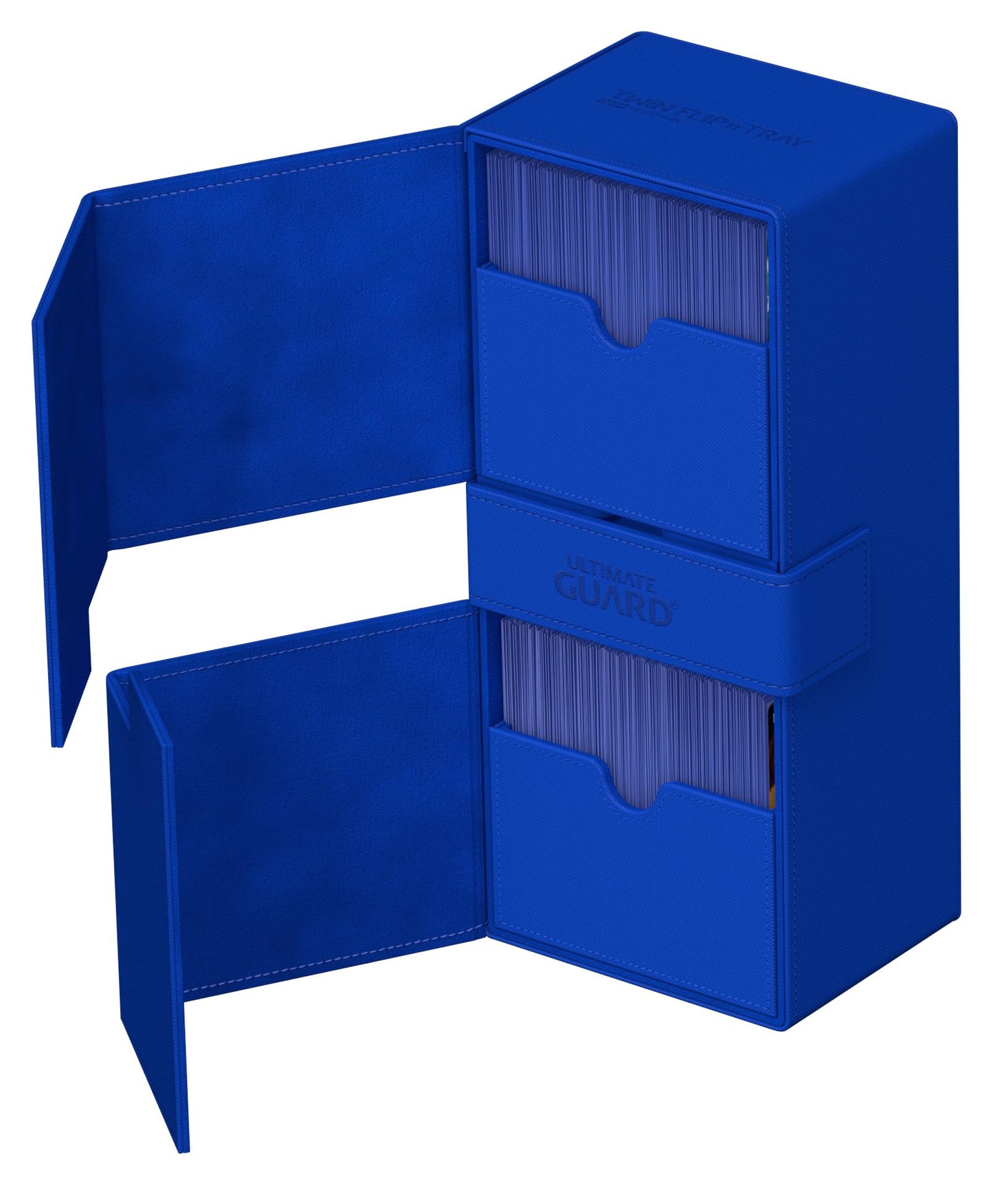 Ultimate Guard Twin Flip-n-Tray 266+ Deck Case – Magnetic Closure & Microfiber Lining (Blue)