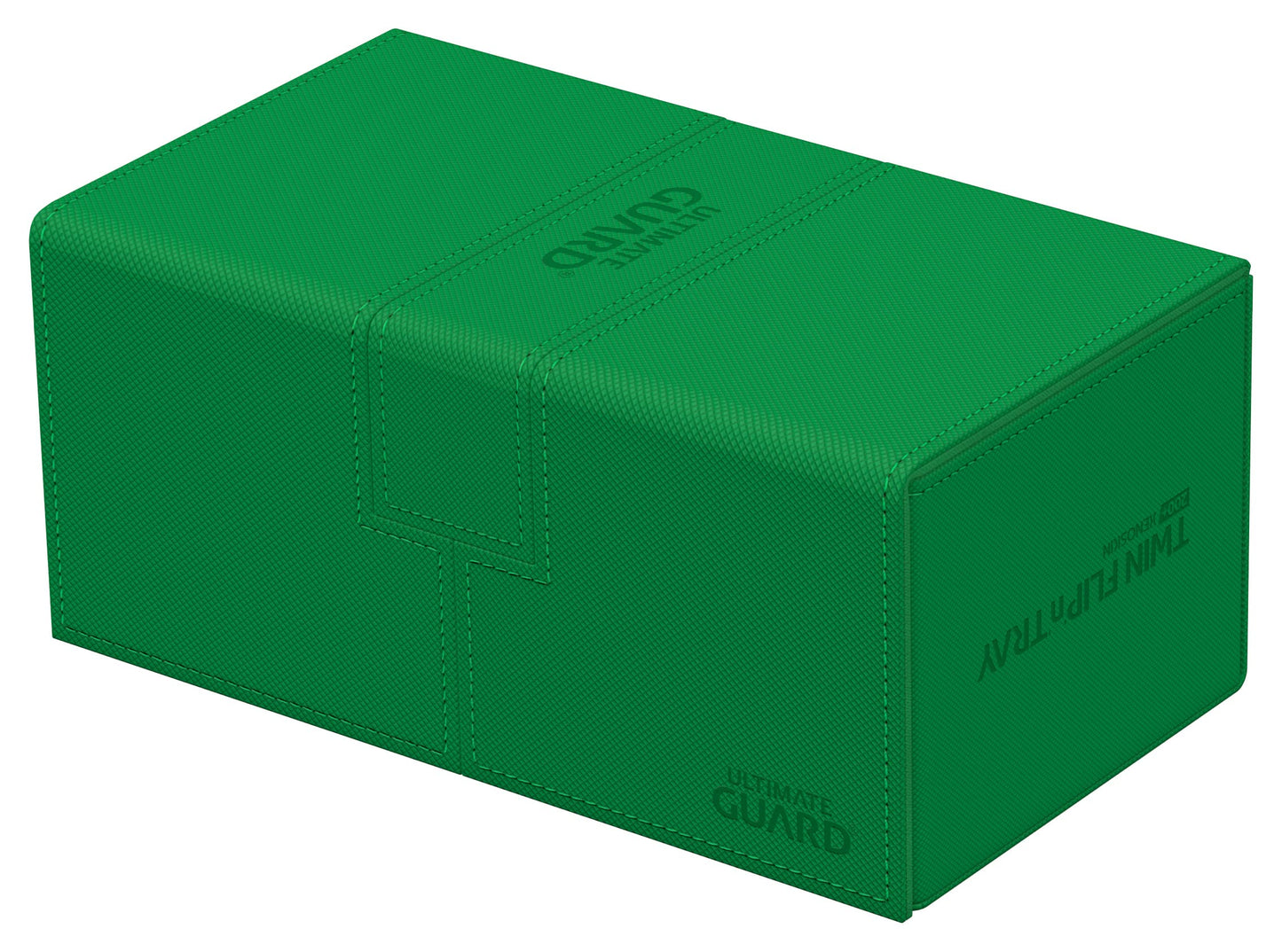 Ultimate Guard Twin Flip'n'Tray 200+ Deck Case – Green with Magnetic Closure