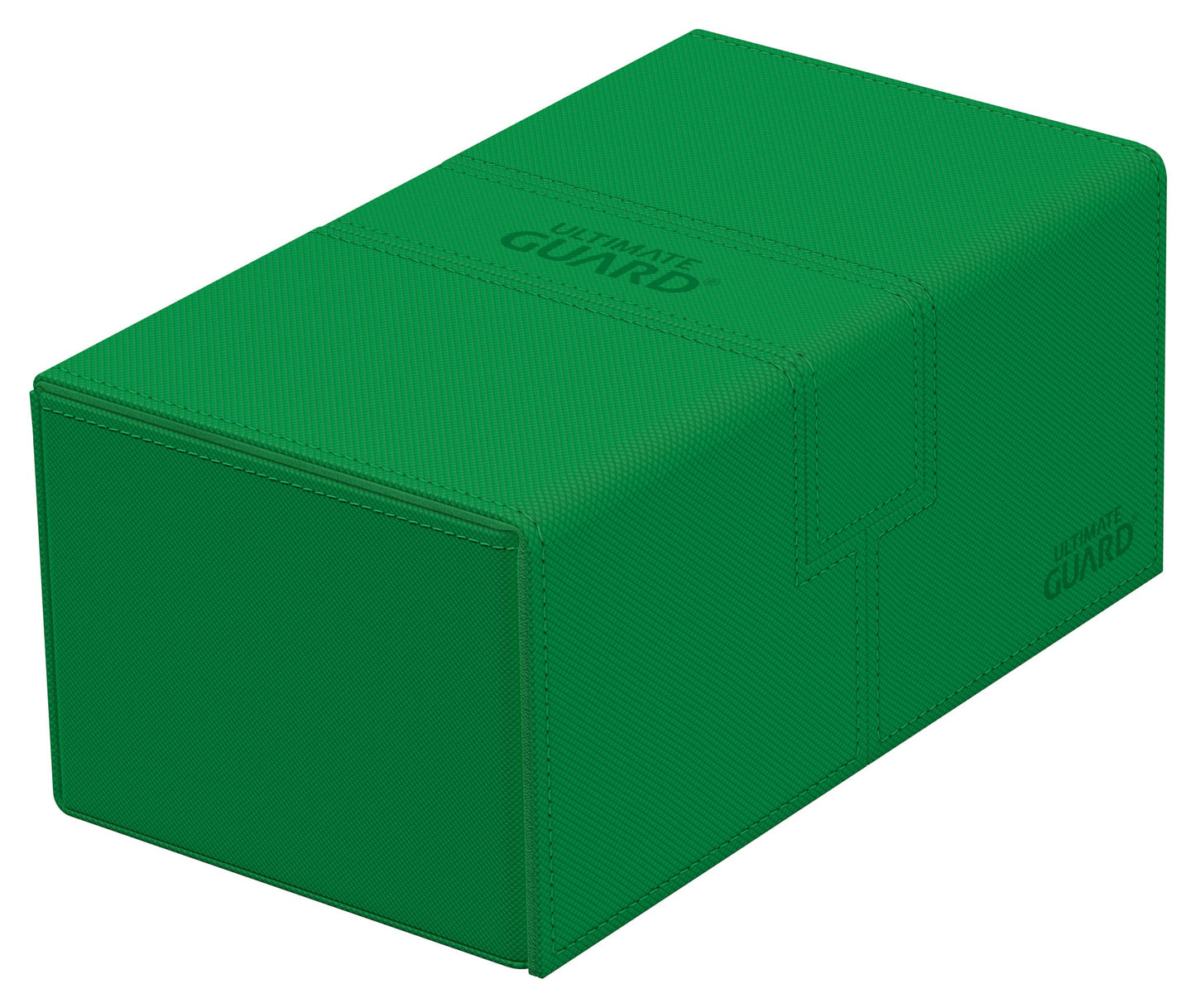 Ultimate Guard Twin Flip'n'Tray 200+ Deck Case – Green with Magnetic Closure