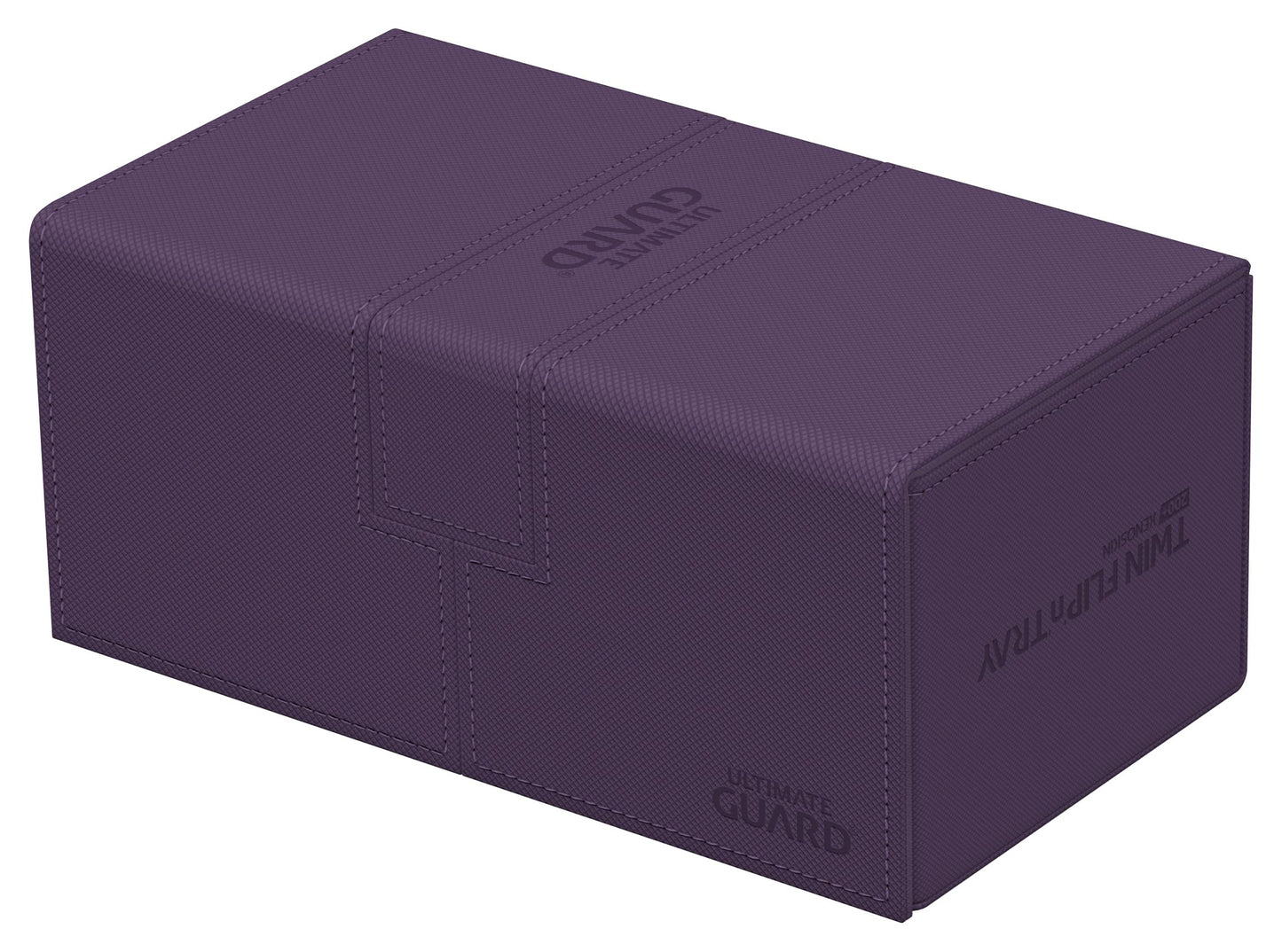 Ultimate Guard Twin Flip'n'Tray 200+ Purple Deck Case – Independent Access & Dice Tray
