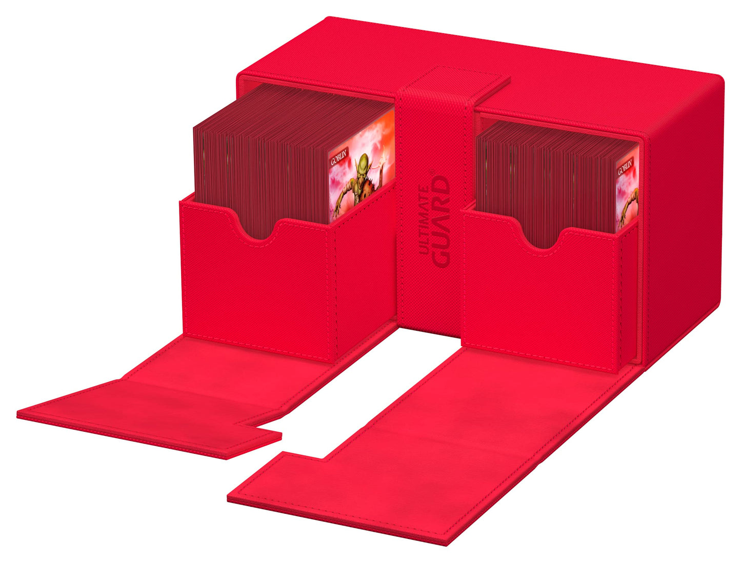 Ultimate Guard Twin Flip'n'Tray 200+ Deck Case – 200 Cards, Magnetic Closure, Microfiber Lining