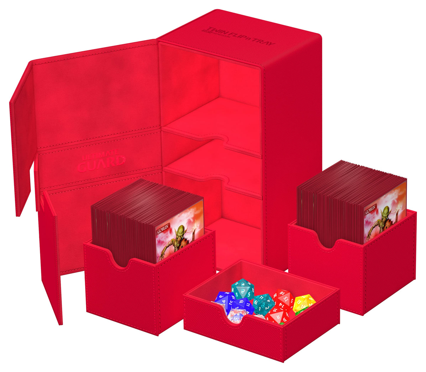 Ultimate Guard Twin Flip'n'Tray 200+ Deck Case – 200 Cards, Magnetic Closure, Microfiber Lining